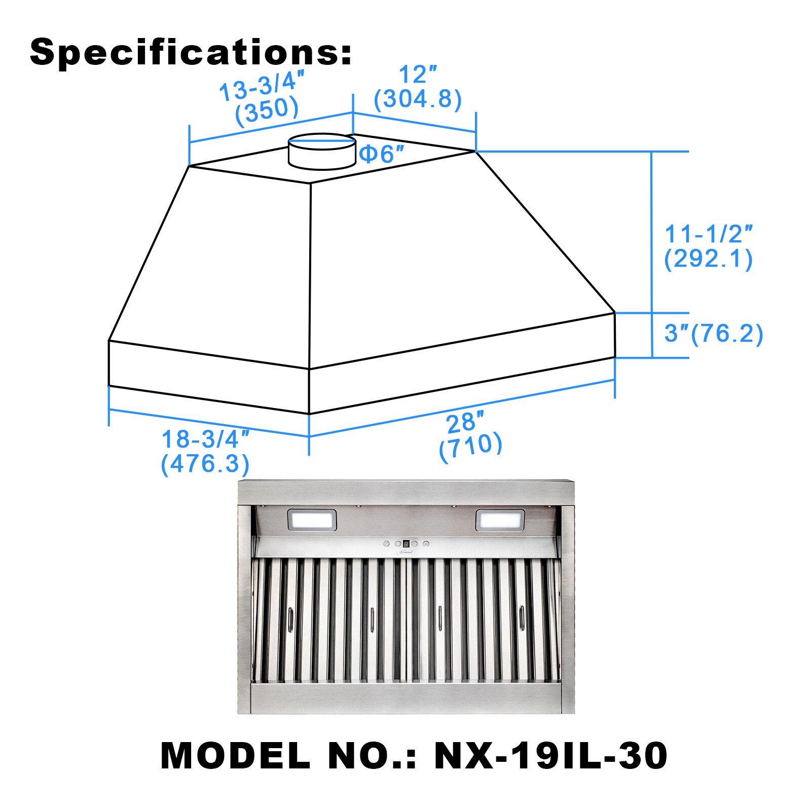 Akicon NX-19IL-30-WARM Undercabinet-Range-Hoods - View #7