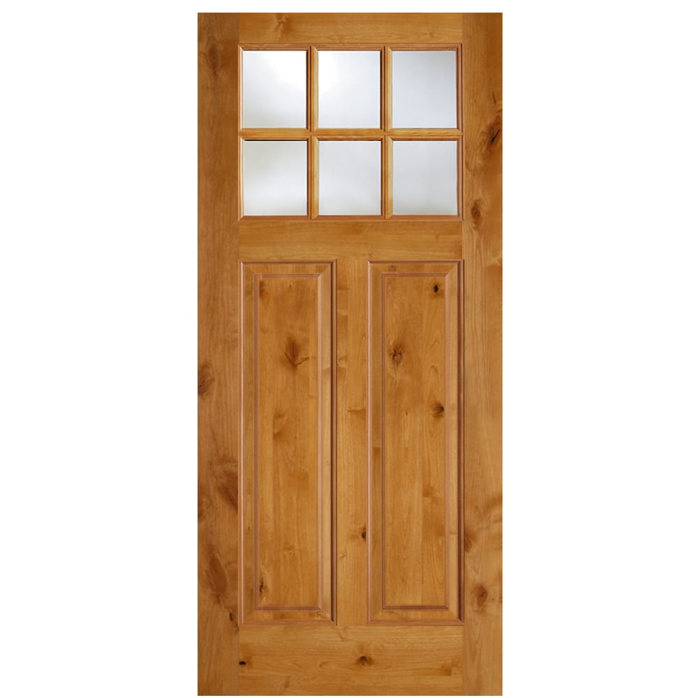 SIMPSON 36-in x 80-in Wood 1/4 Lite Unfinished Front Door Slab