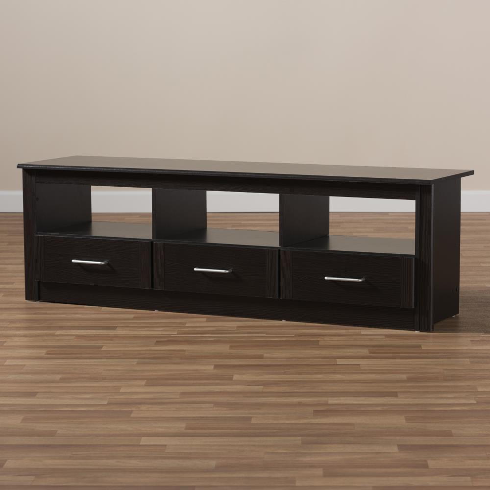 Baxton Studio Ryleigh Modern Contemporary Espresso TV Cabinet