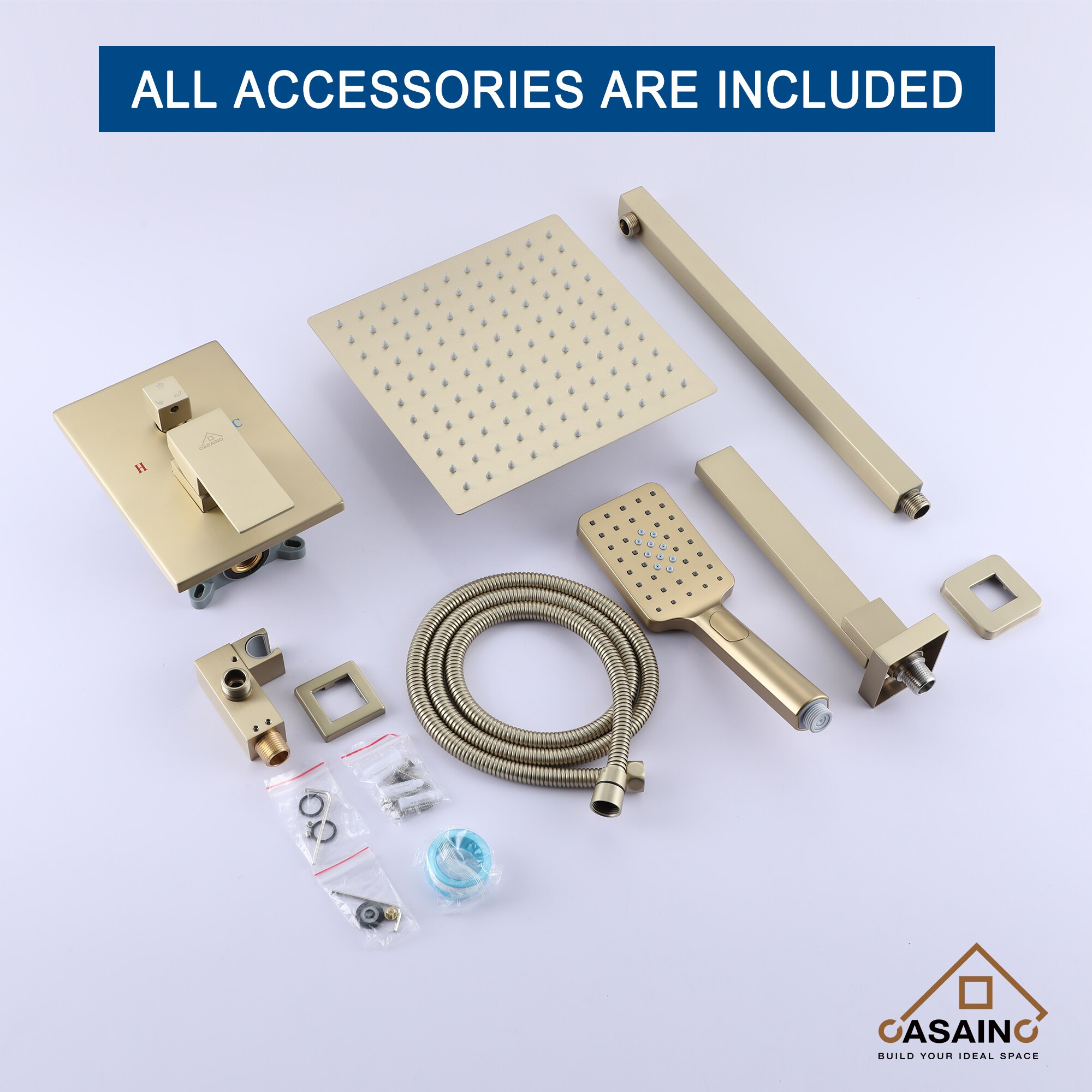 CASAINC OY-98A1003-BG Showerhead-Bar-Panels - View #11