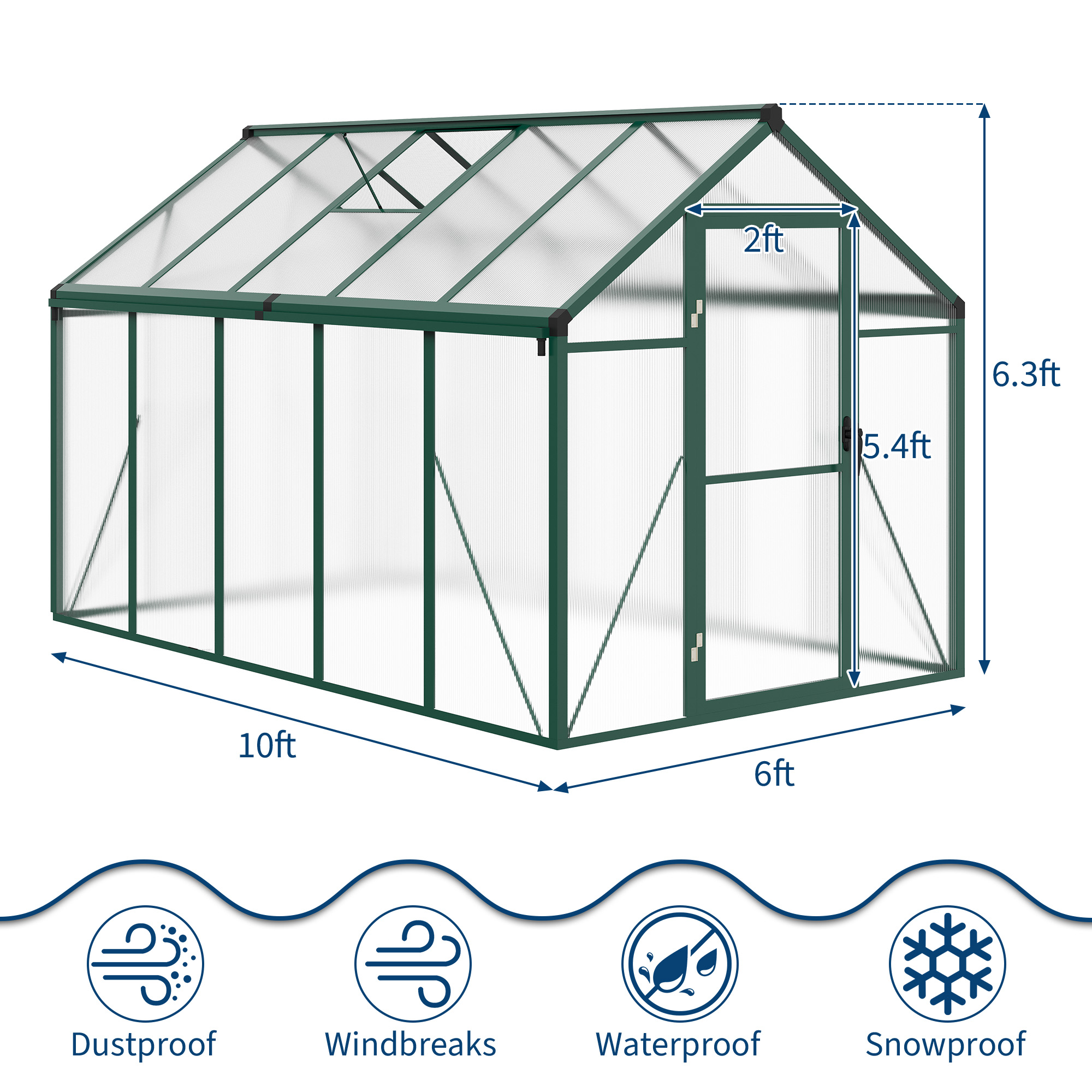 IdealHouse H3265SVAS0P9 greenhouses - View #5