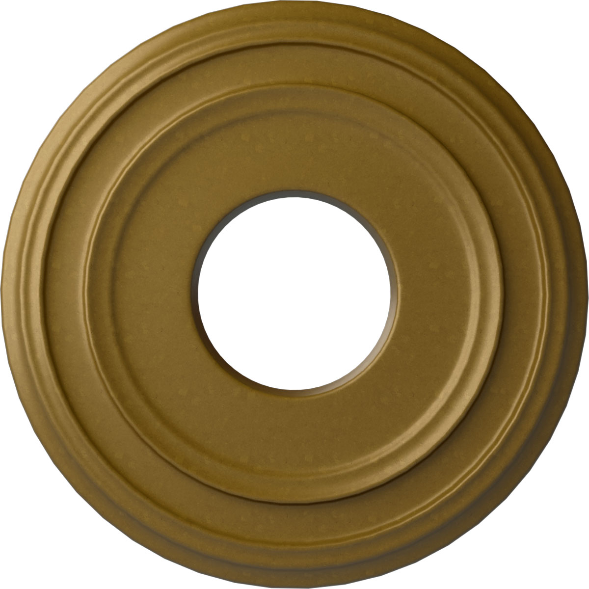 Ekena Millwork CM12CLGLS Classic 12.375-in W x 12.375-in L Painted Gold Polyurethane Whole Ceiling Medallion