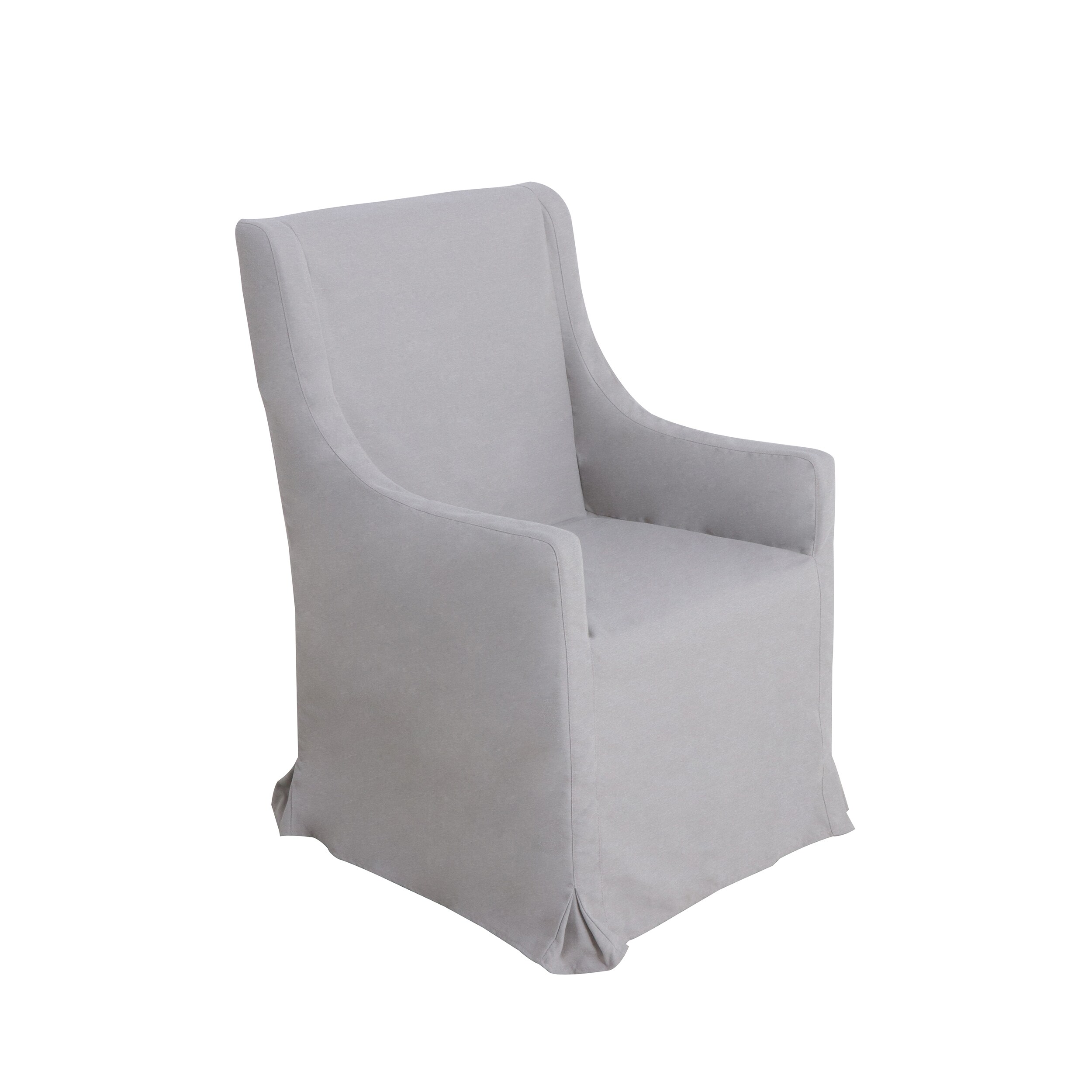 Roth Riverchase White Olefin Chair, Chair Slipcovers For Chairs With Arms