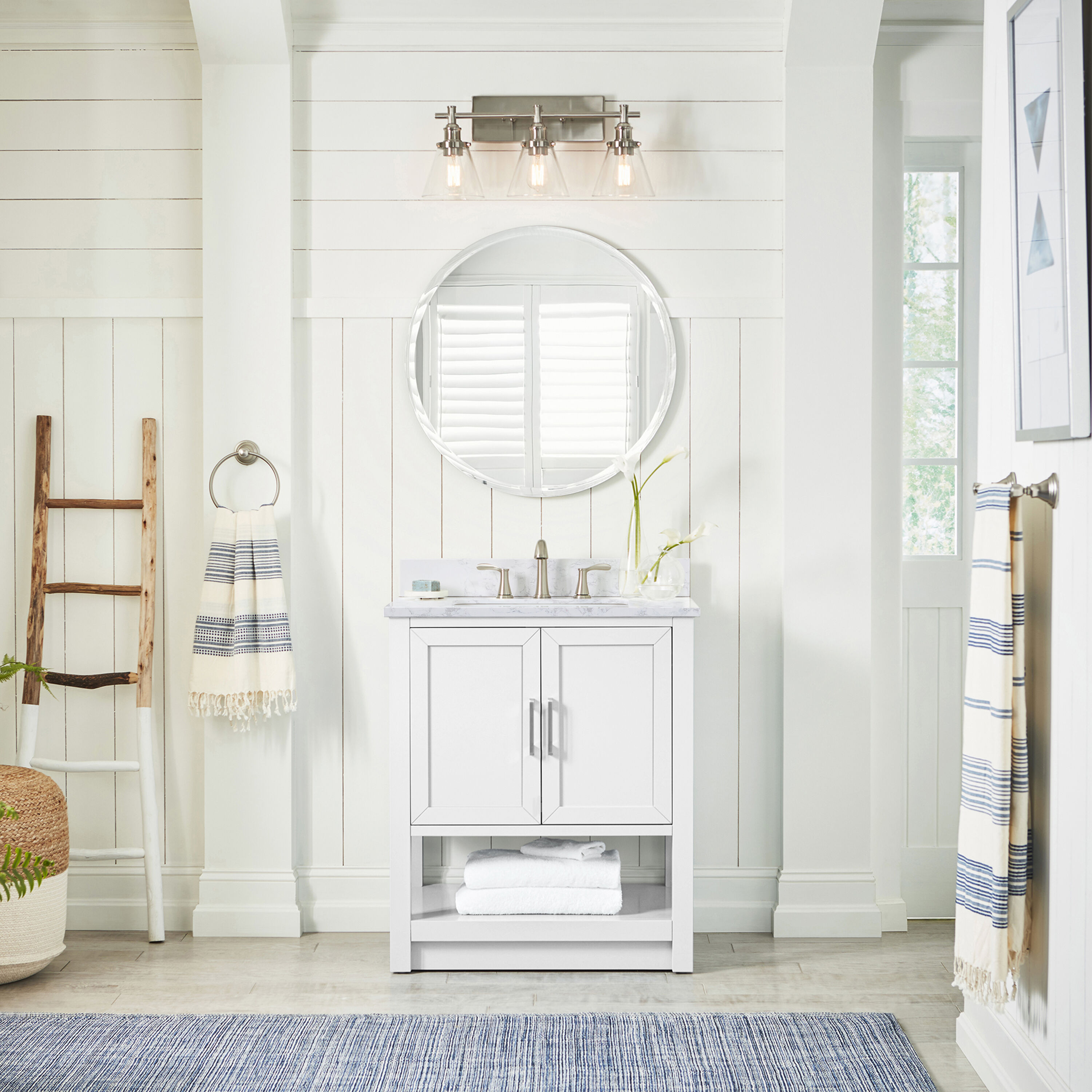 allen + roth L22090-VS30-WT Bath-Vanity-Combo - View #2