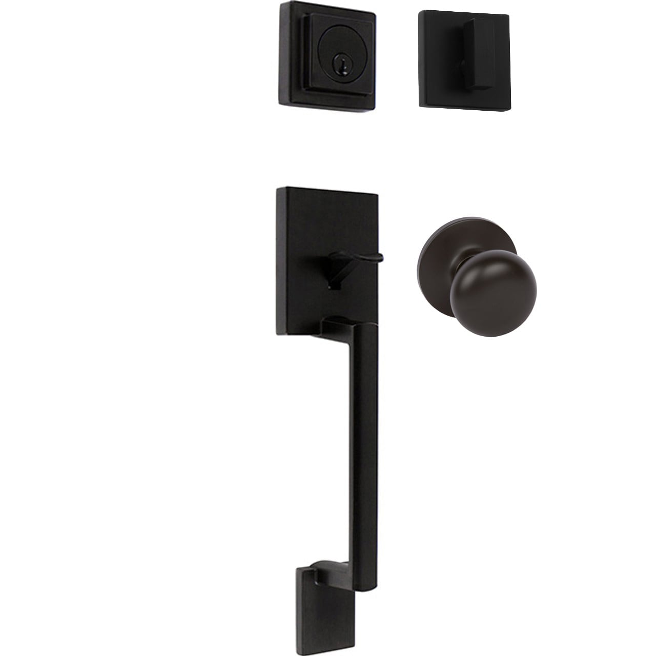 Delaney Hardware D40209 Avino handleset Avino Tuscany Bronze Single-Cylinder Entry Door Handleset with Knob