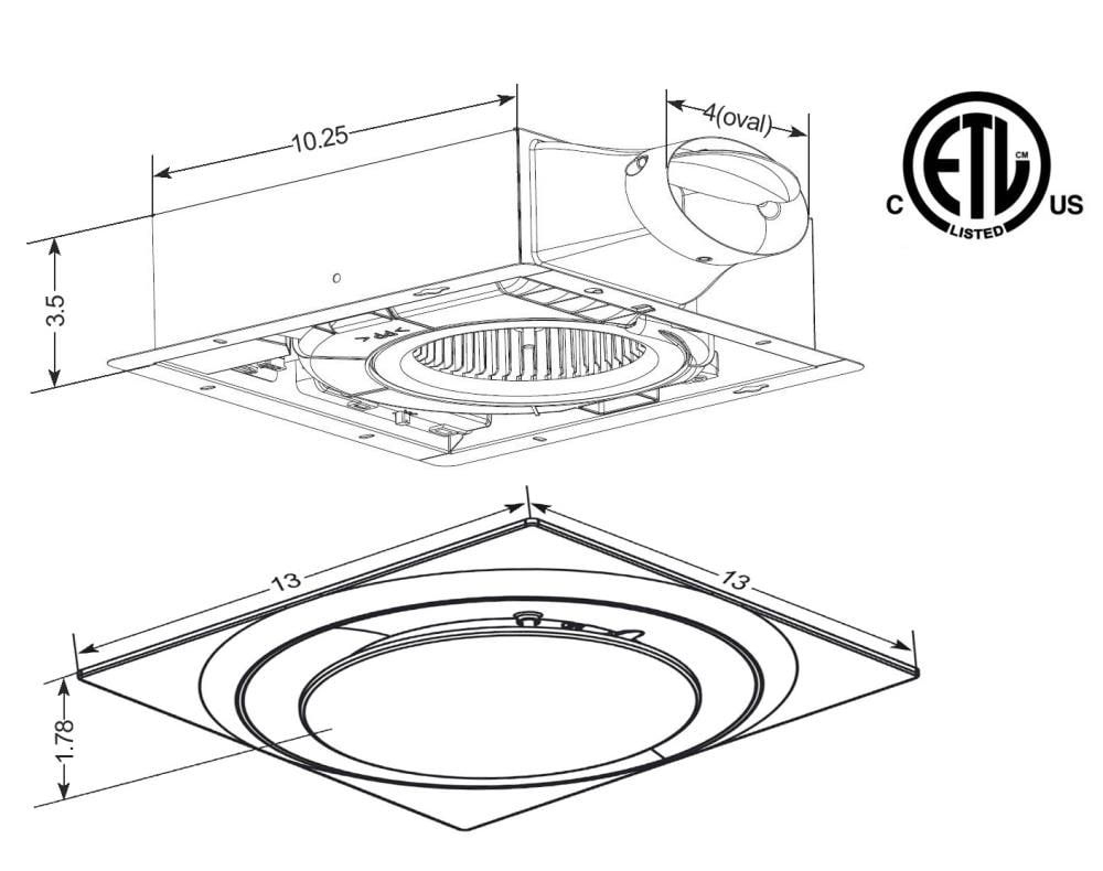 Aero Pure ABFS0511 DL6 W Bath-Fans - View #11