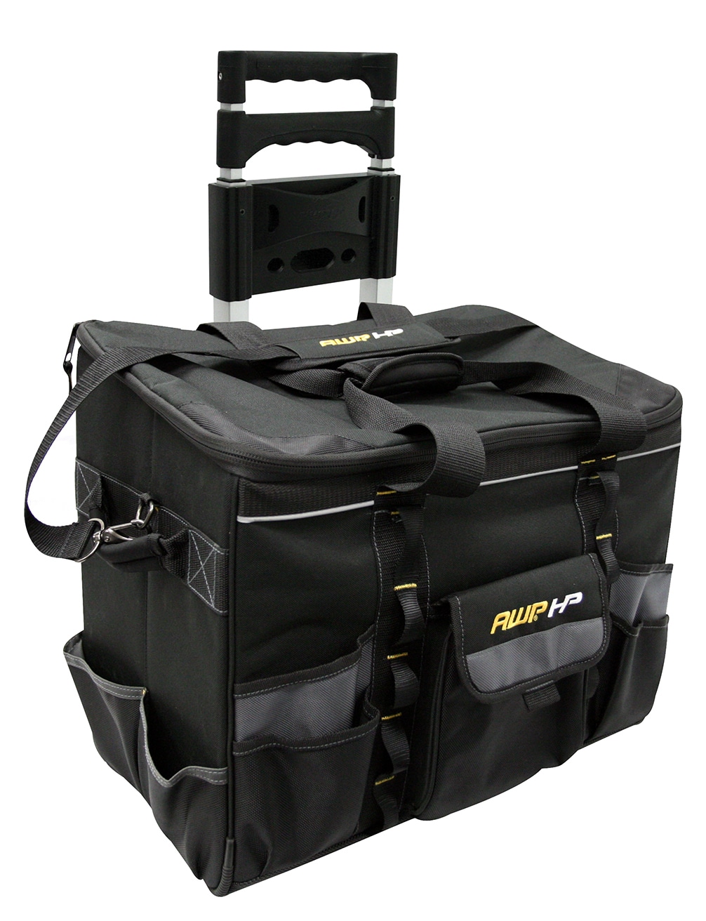 AWP HP Black/Gray Polyester 10-in Zippered Tool Bag in the Tool Bags  department at