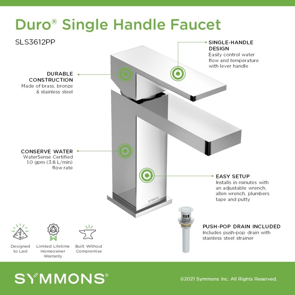 Symmons SLS3612PP Lavatory-Faucets - View #4