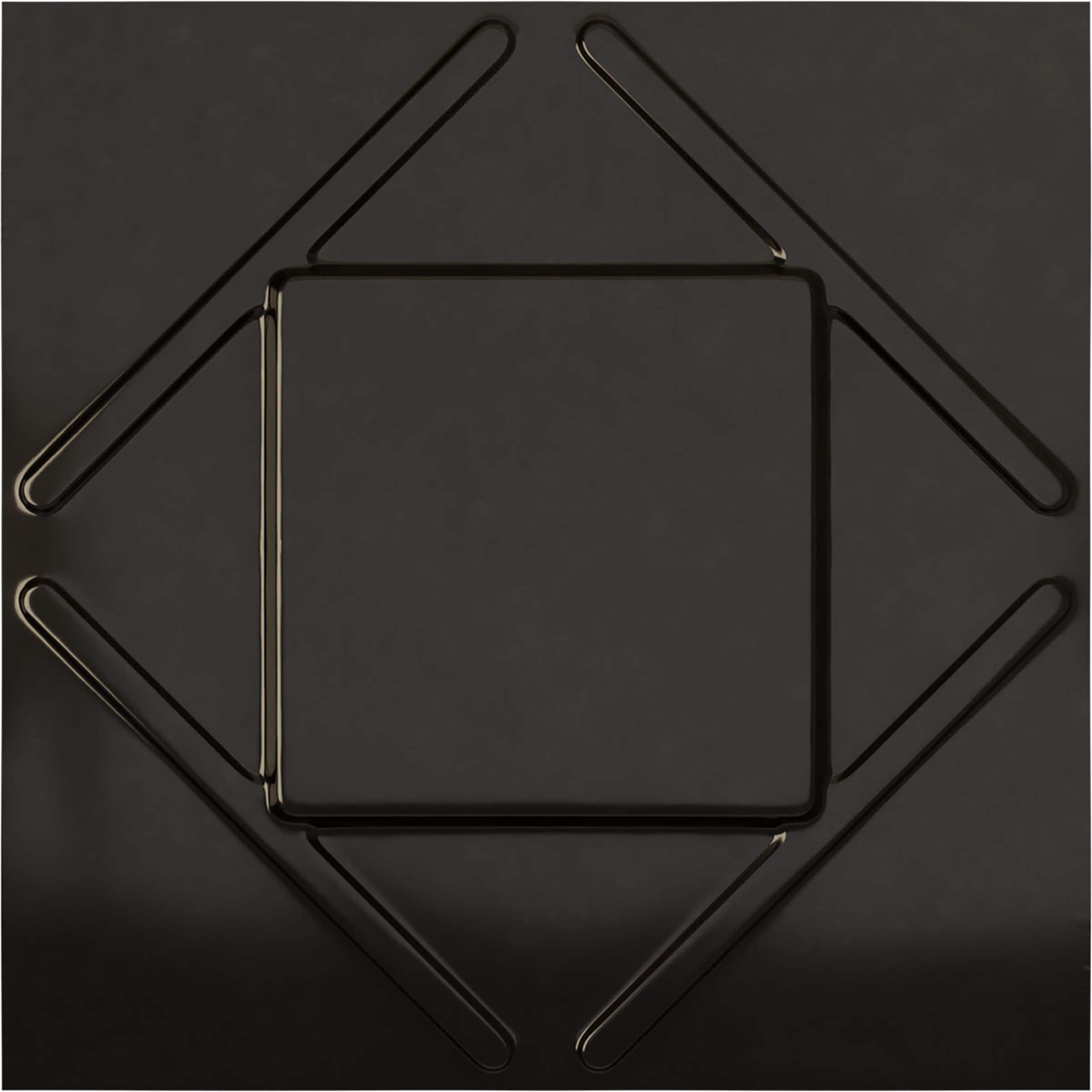 Ekena Millwork WP20X20AEECA 19-5/8-in x 19-5/8-in Embossed Paintable/Stainable Black PVC Wall Panel ( 2.67-sq ft )