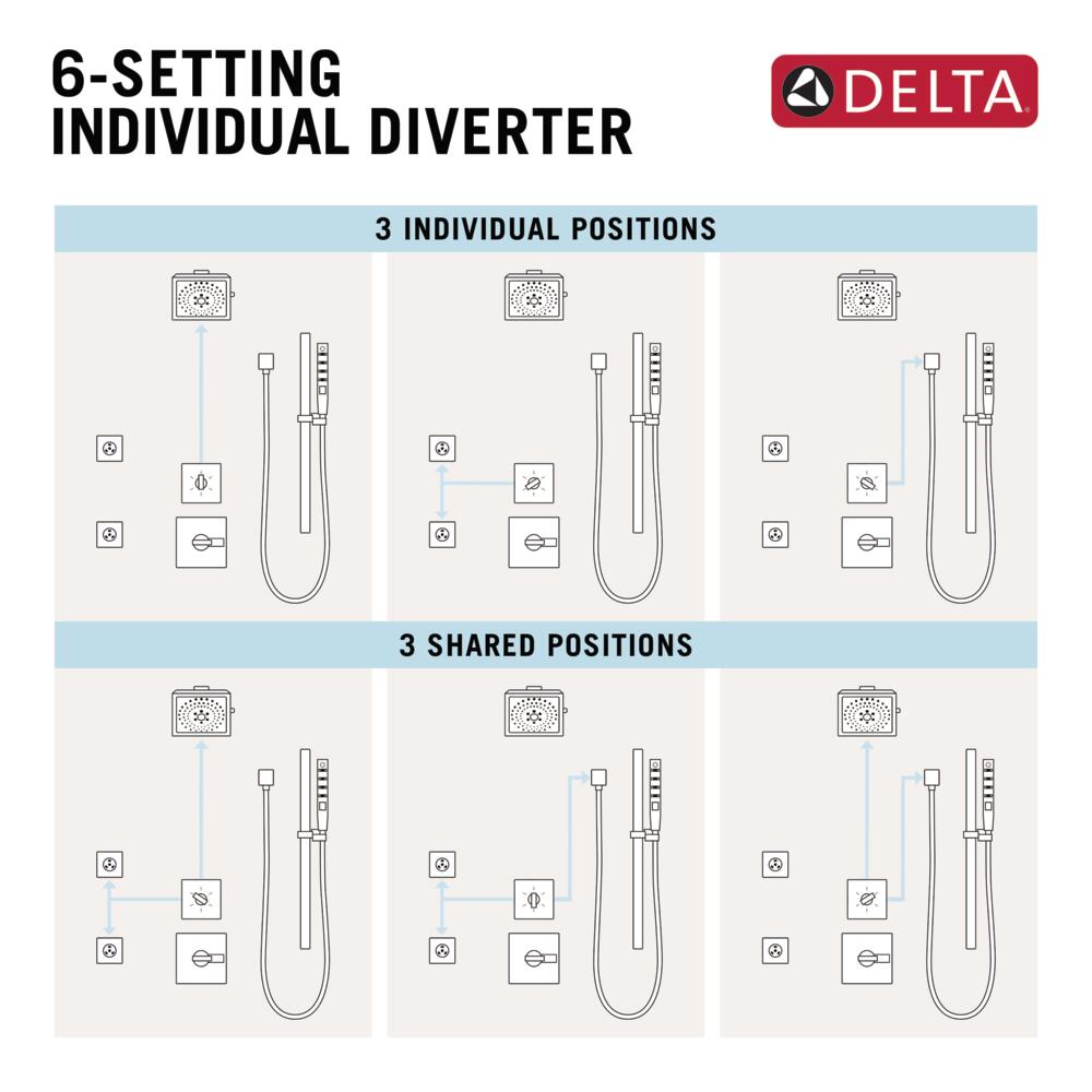 Delta T11958-RB Bath-Shower-Facc - View #2