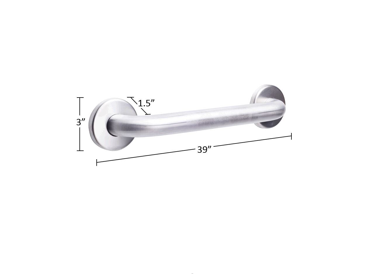 CSI Bathware BAR-SB36-TW-150-PN Grab-Bars - View #3