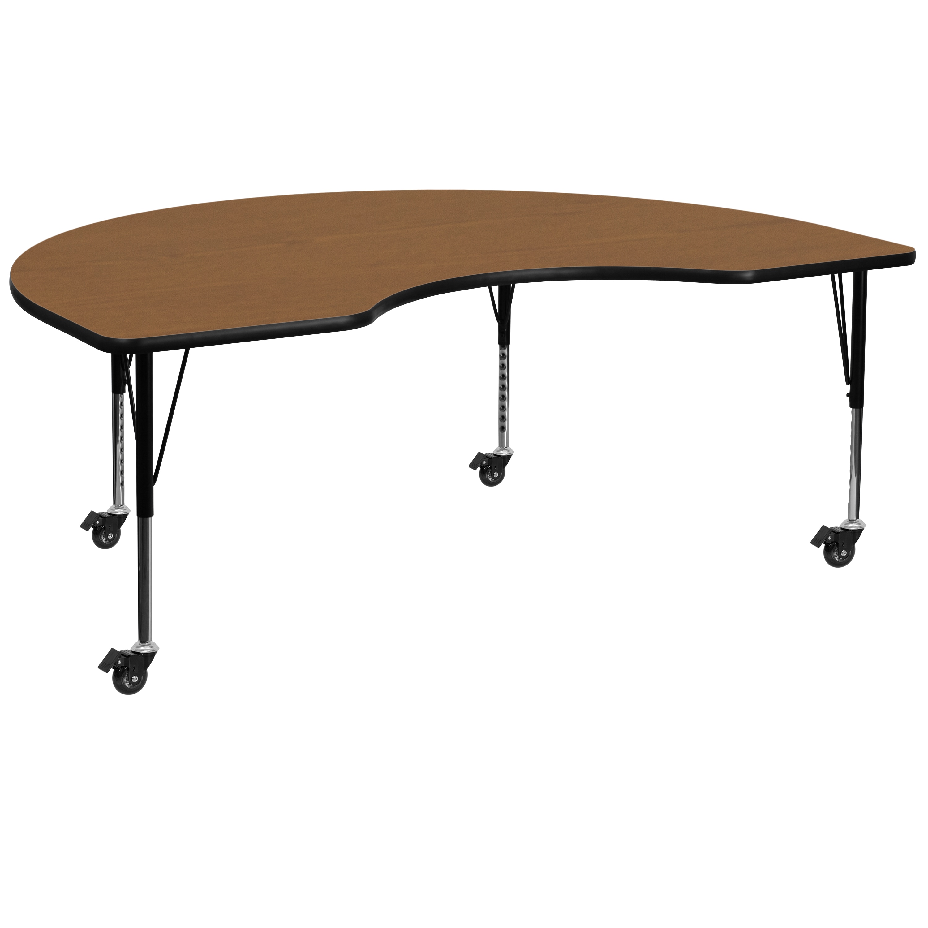 Flash Furniture 847254081566 Wren Oak Half-round Kid's Play Table