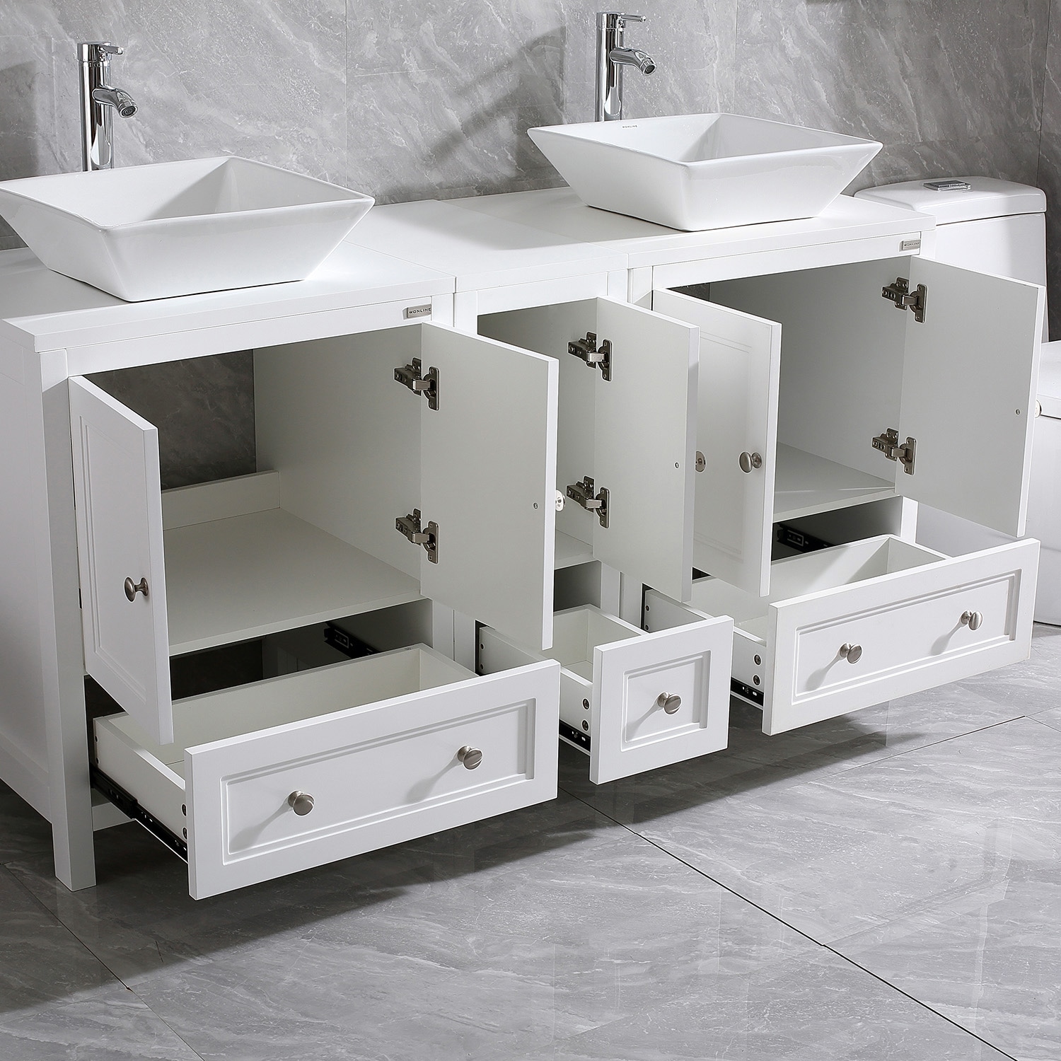 WONLINE 2XBR4487+4488+2X4360 Bath-Vanity-Combo - View #7