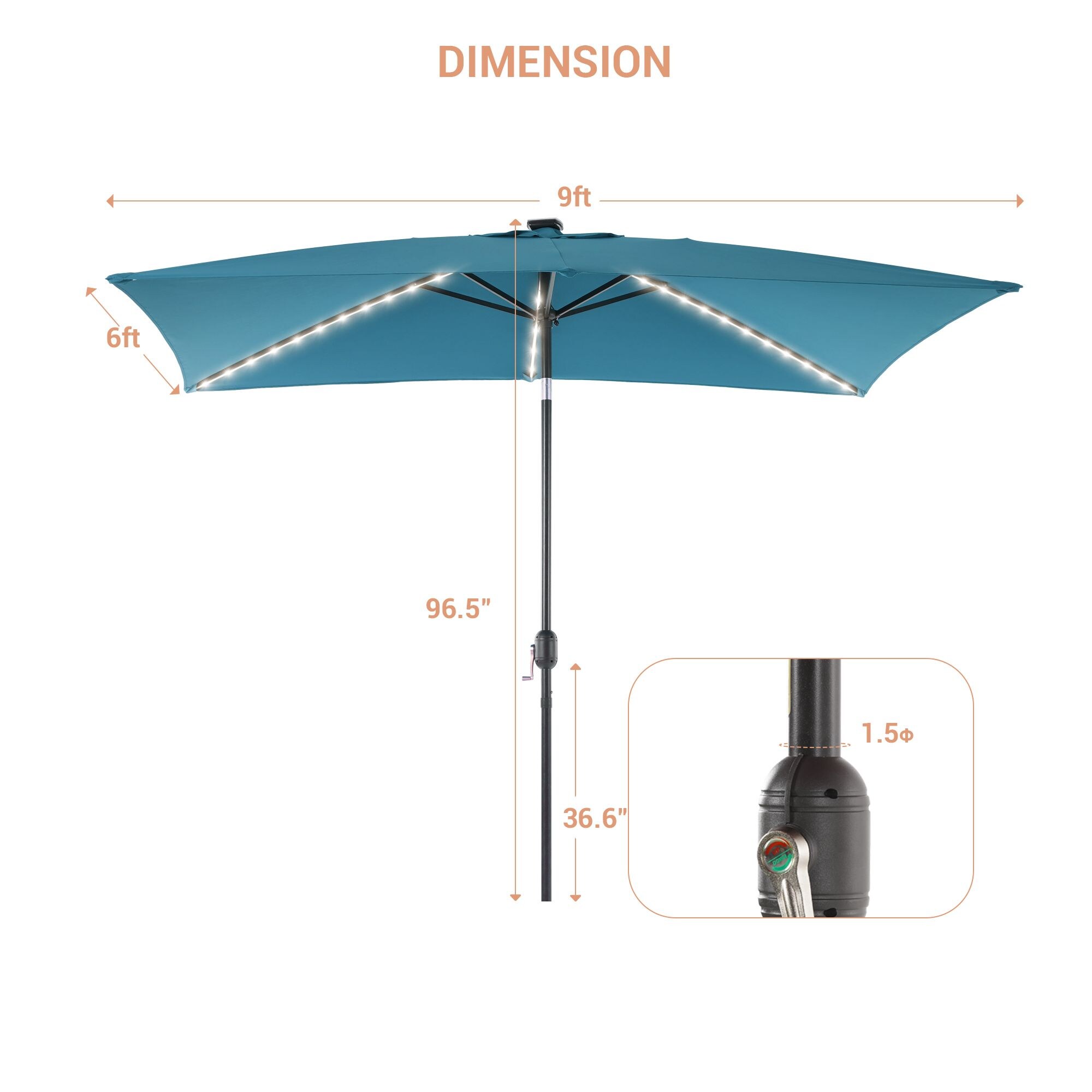 ACEGOSES LW-310LB-LED Umbrellas-2 - View #2