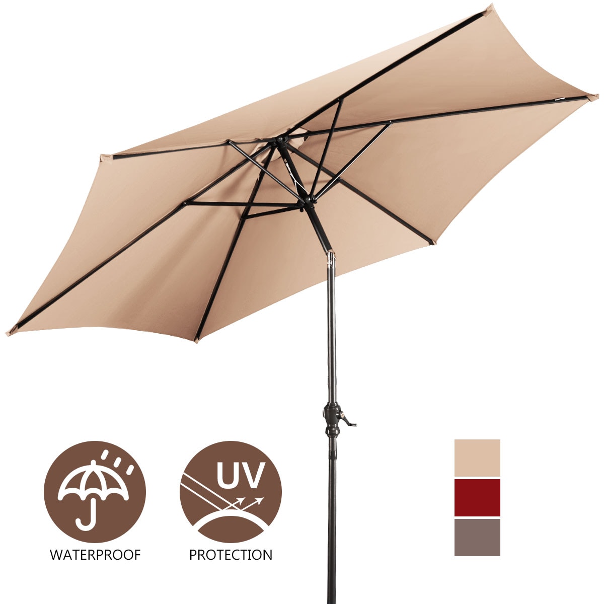 Costway OP2807BE Umbrellas-2 - View #8