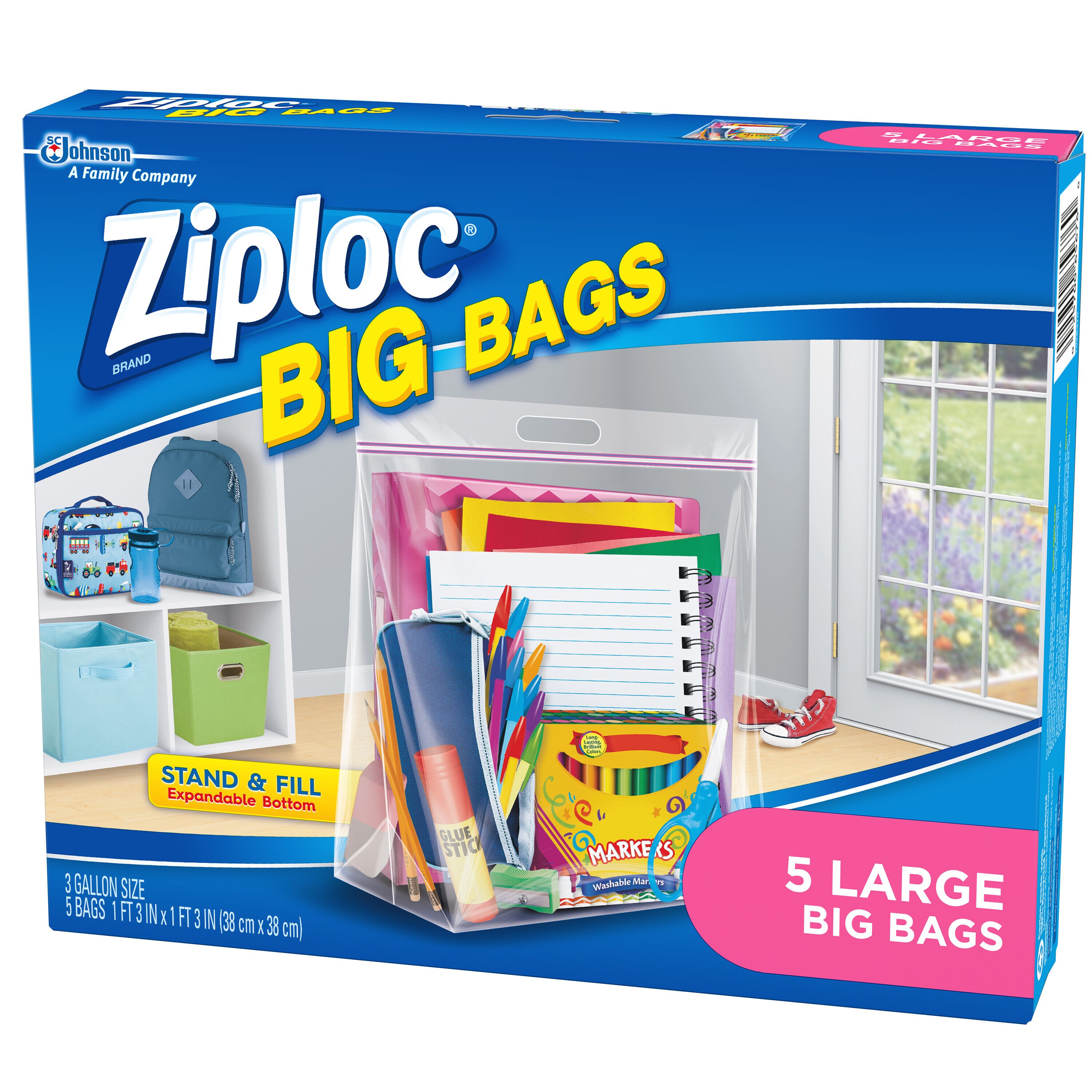 Ziploc Big Bags Clothes and Blanket Storage Bags for Closet Organization 3  Count