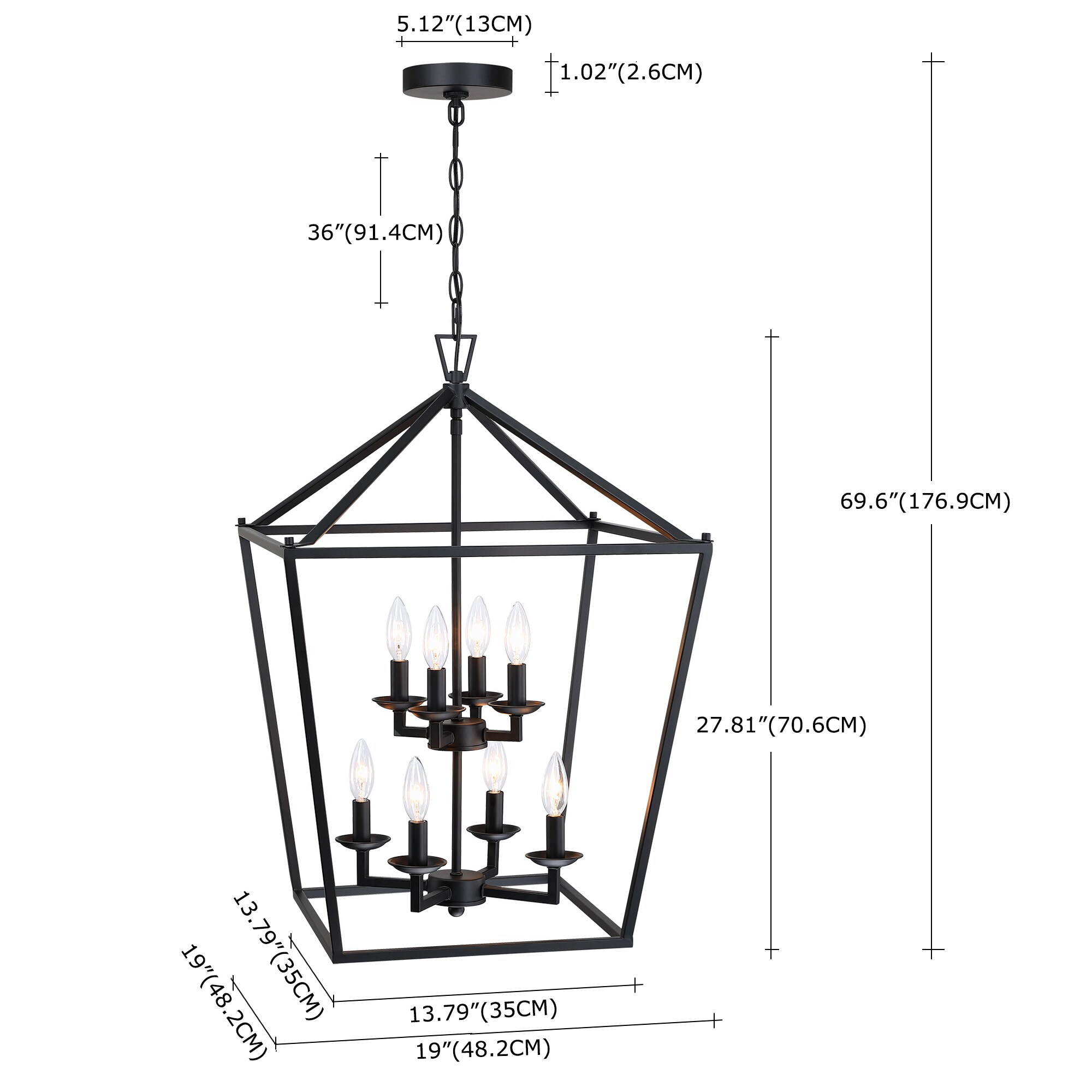 Hukoro FAY-US-LT-114-BK Pendant-Lights - View #2