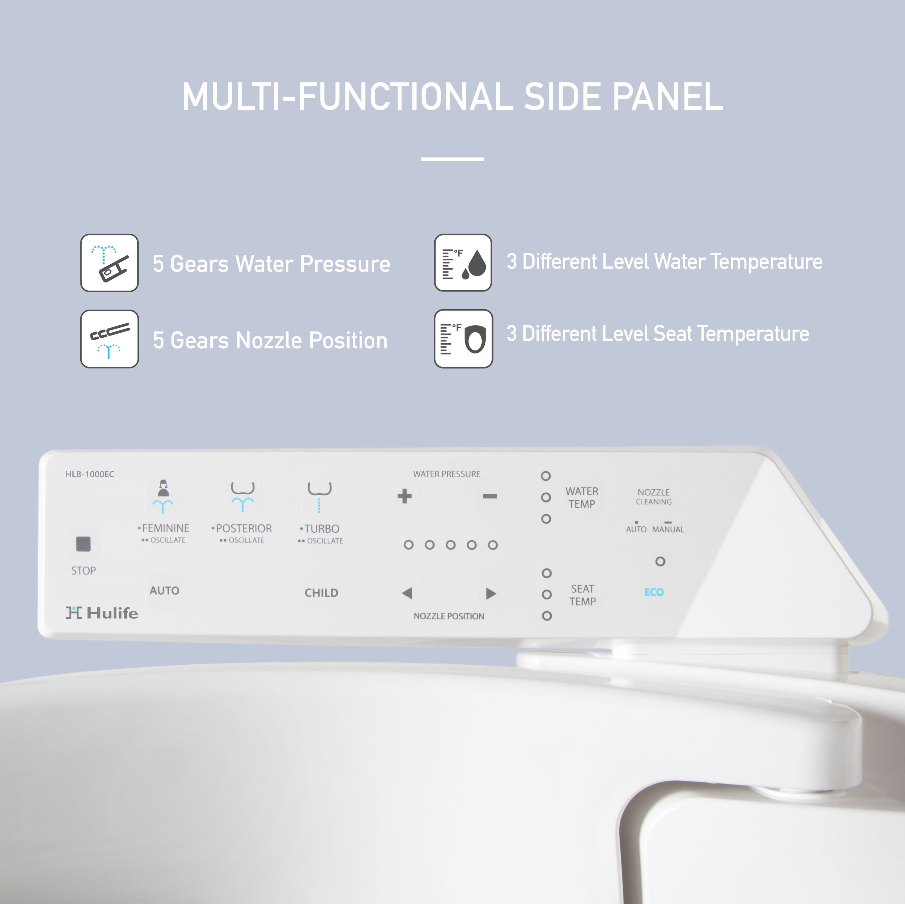 Hulife HLB-1000EC Bidet-Toilet-Seats - View #4