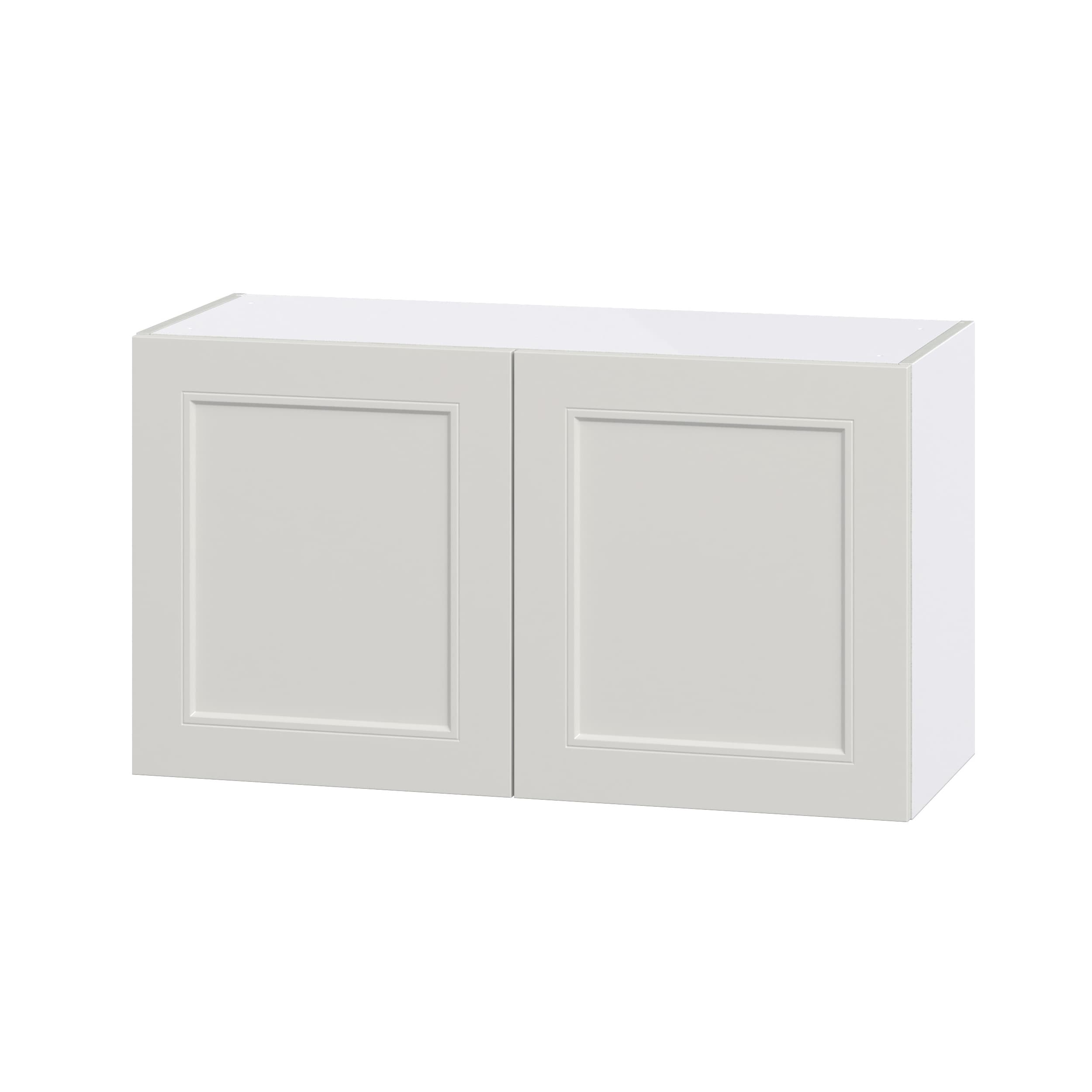 Hugo&Borg DSW3620-BE Belcourt 36-in W x 20-in H x 14-in D Painted Light Gray Wall Fully assembled Cabinet (Recessed Panel Shaker)