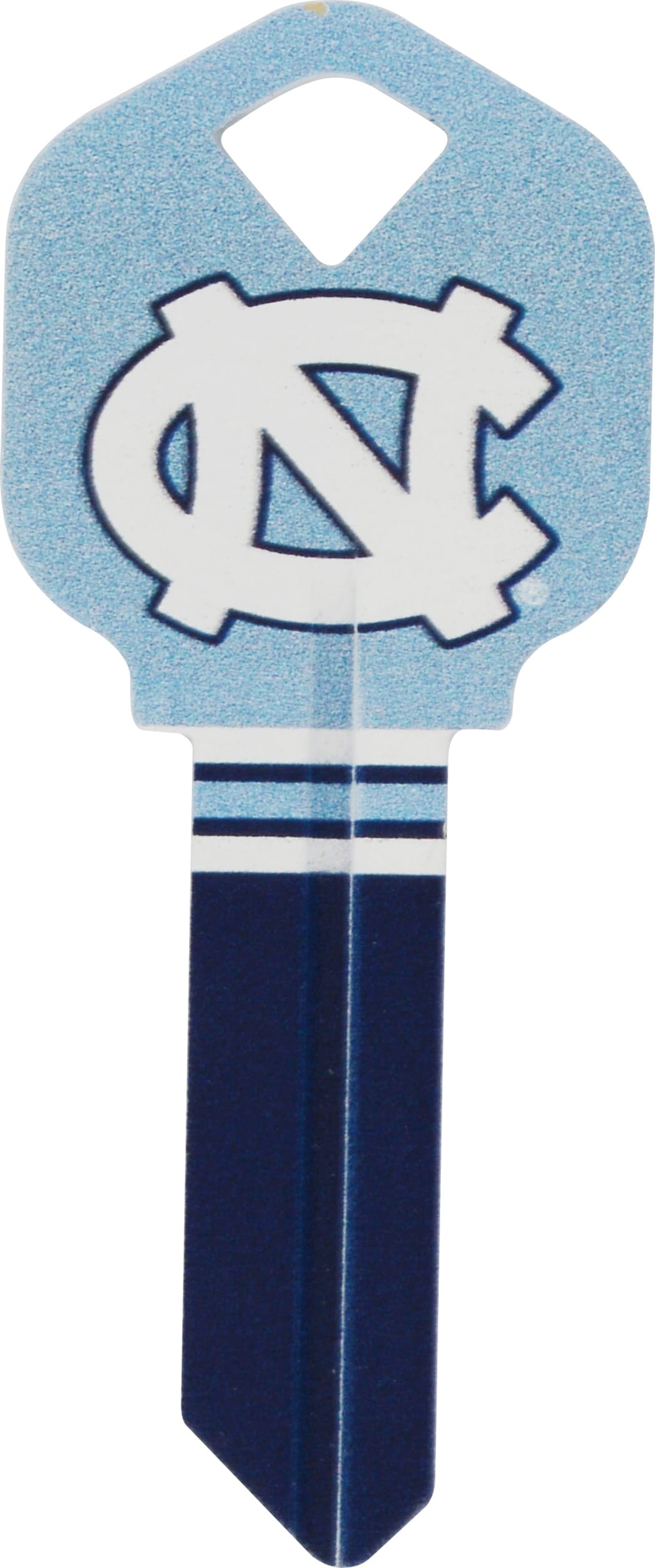 Fanatix 89839 North Carolina Tar Heels Multicolored Sports Key Brass House/Entry Key Blank