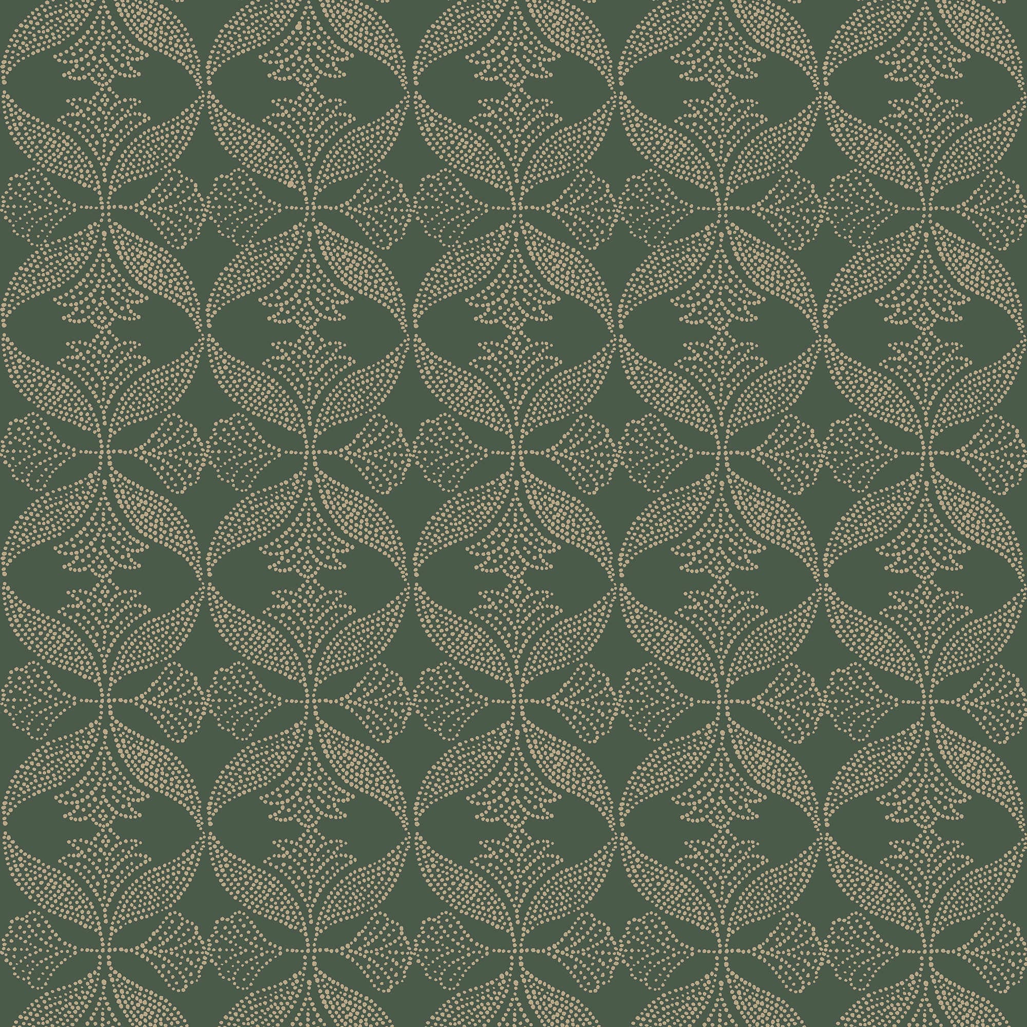 Veer Decor Ornament Green Wallpaper