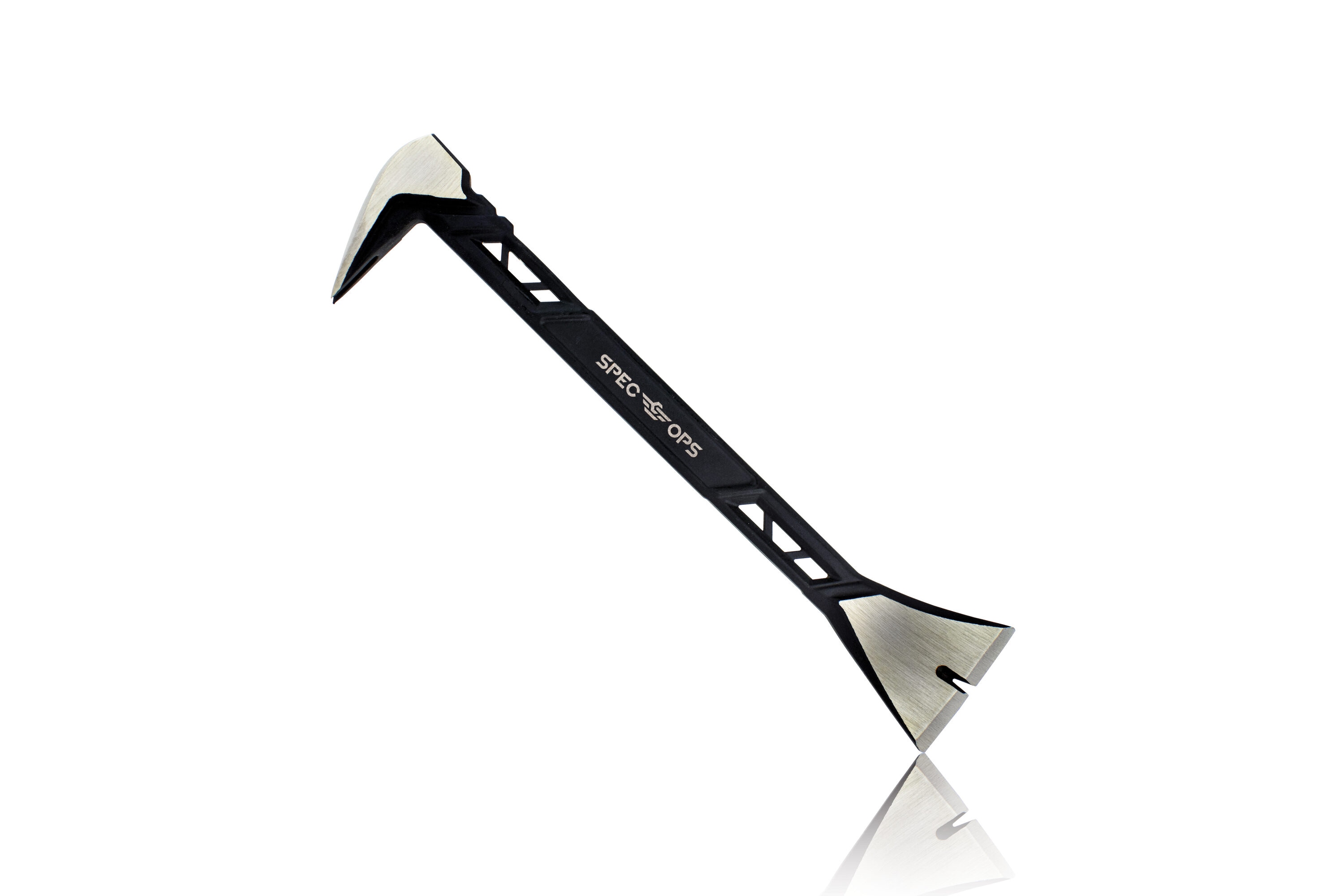 Spec Ops Tools 9.5 Trim Bar, High Carbon Spring Steel, Built In Ruler Beveled Edges Nail Puller 3 Donated To Veterans 2 Pack