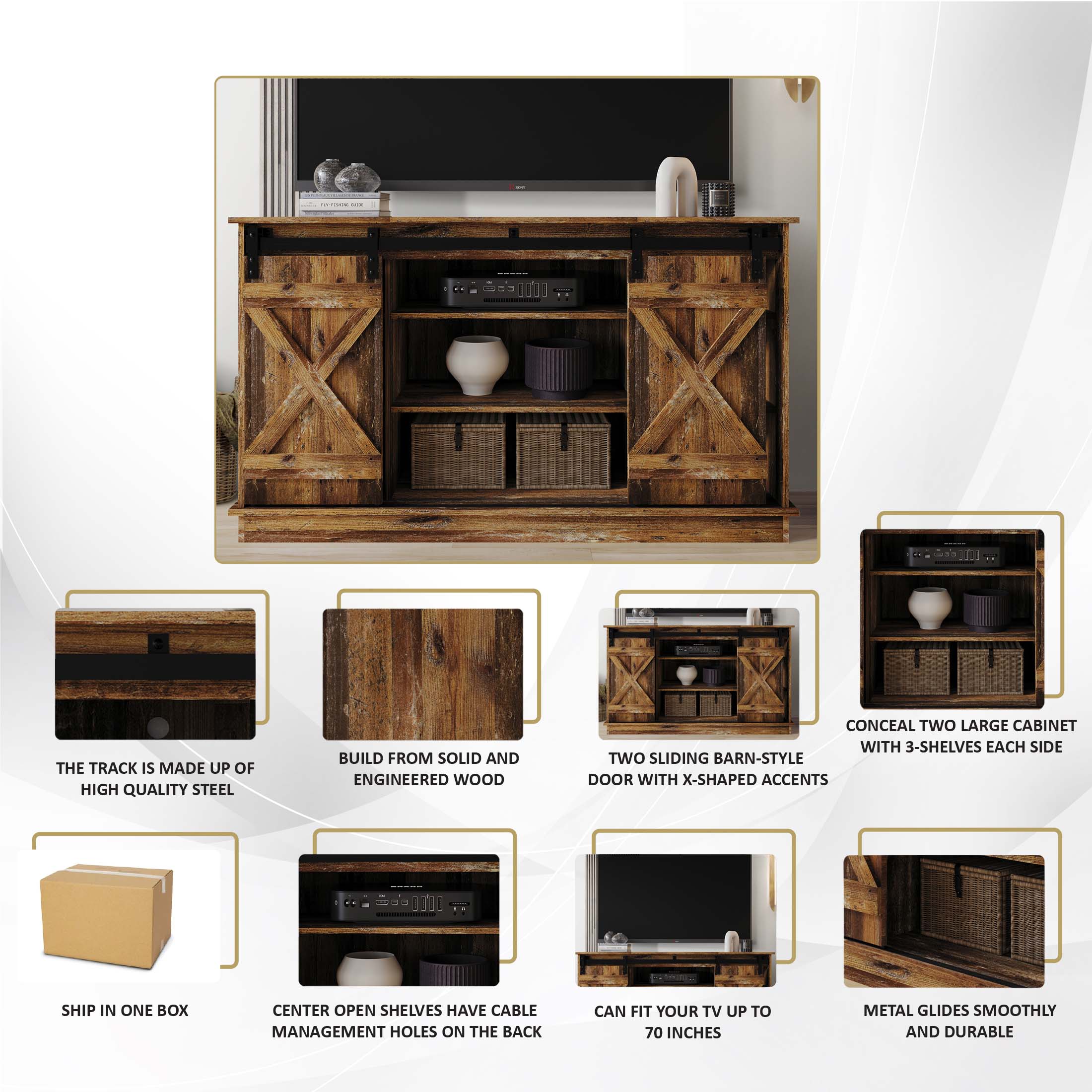 CasePiece C7030TV-WN Tv-Stands - View #8
