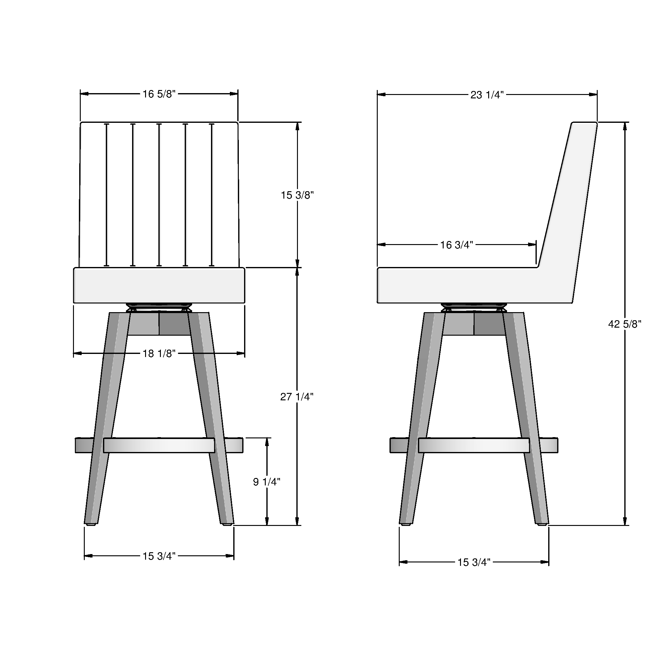 Amisco 44274-26WE/1B96ETF4 stools - View #4
