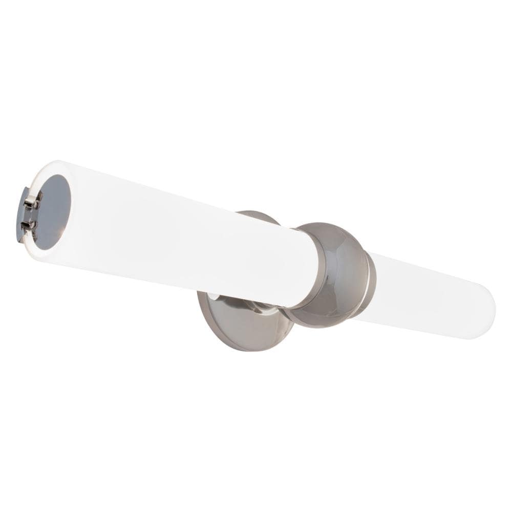 dweLED WS-35020-CH Juliet 20-in 2 -Light Polished Chrome Integrated LED Mid-century Vanity light