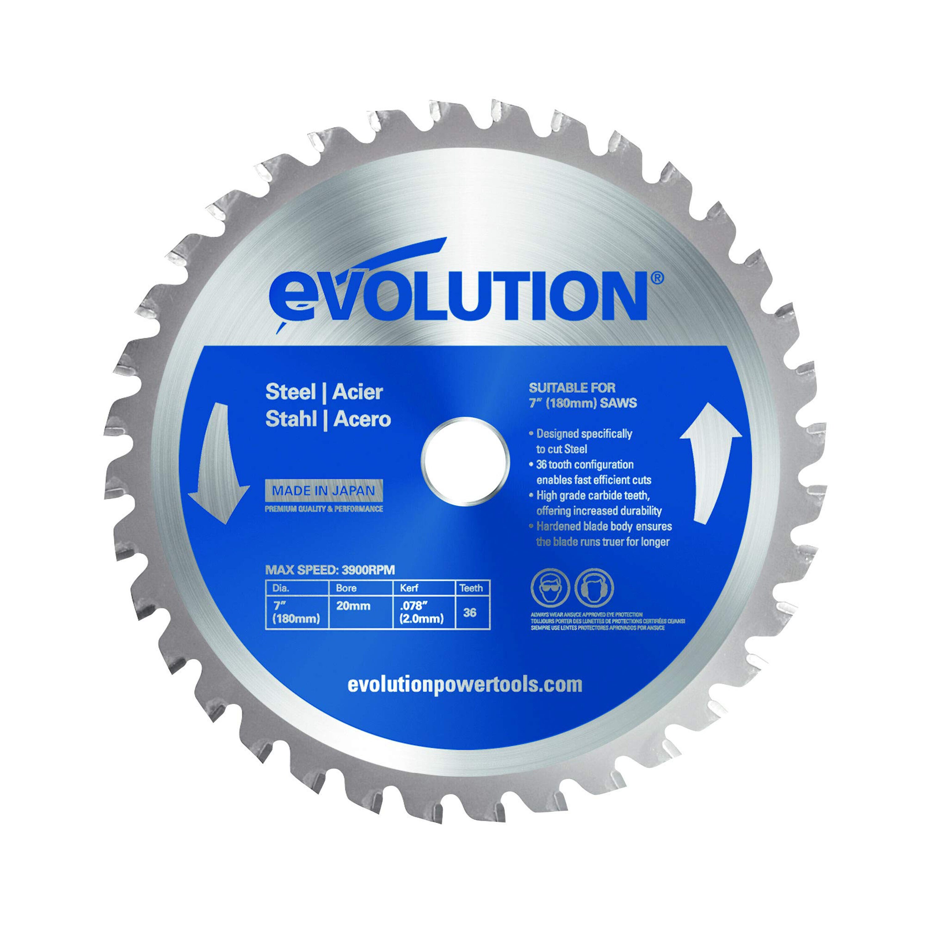 Evolution 7-in 36-Tooth Fine Finish Carbide Circular Saw Blade at Lowes.com