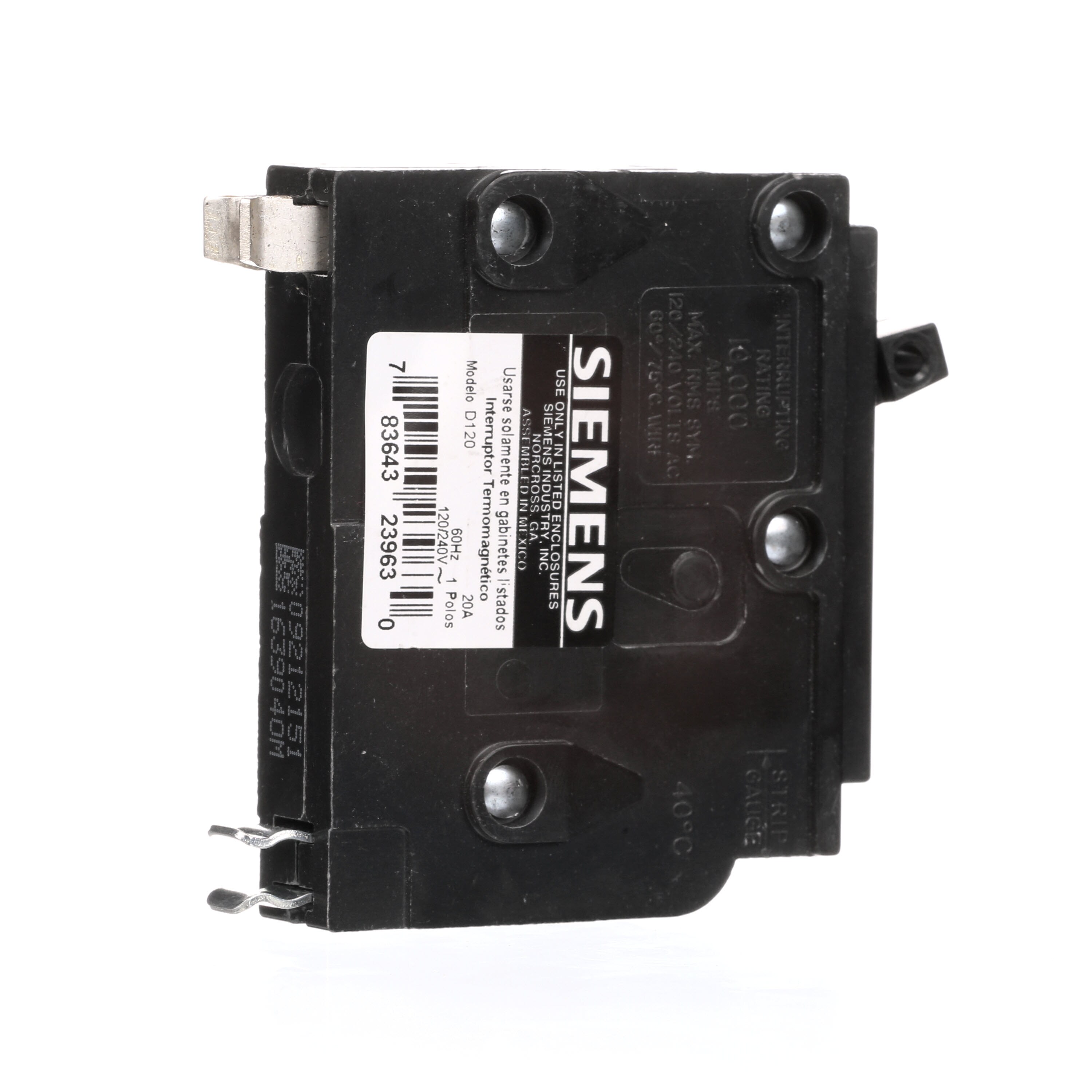 Siemens Q120 Circuit Breaker 1-Pole 20-Amp 2-pack 