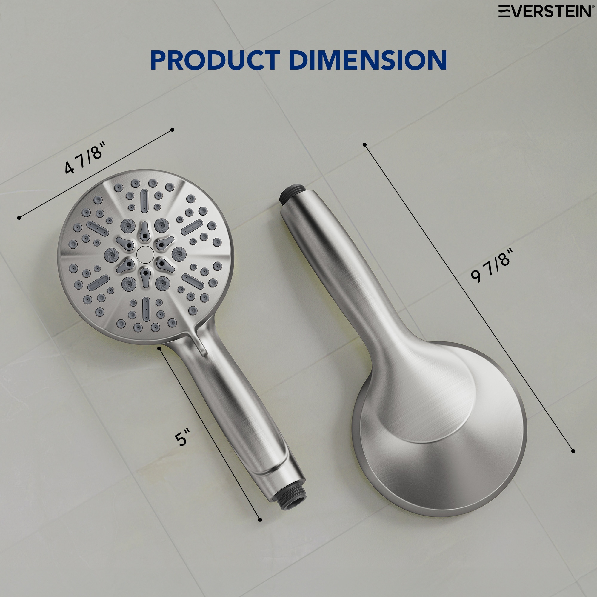 EVERSTEIN Q-825-OTOP Fixed-Showerhead - View #7