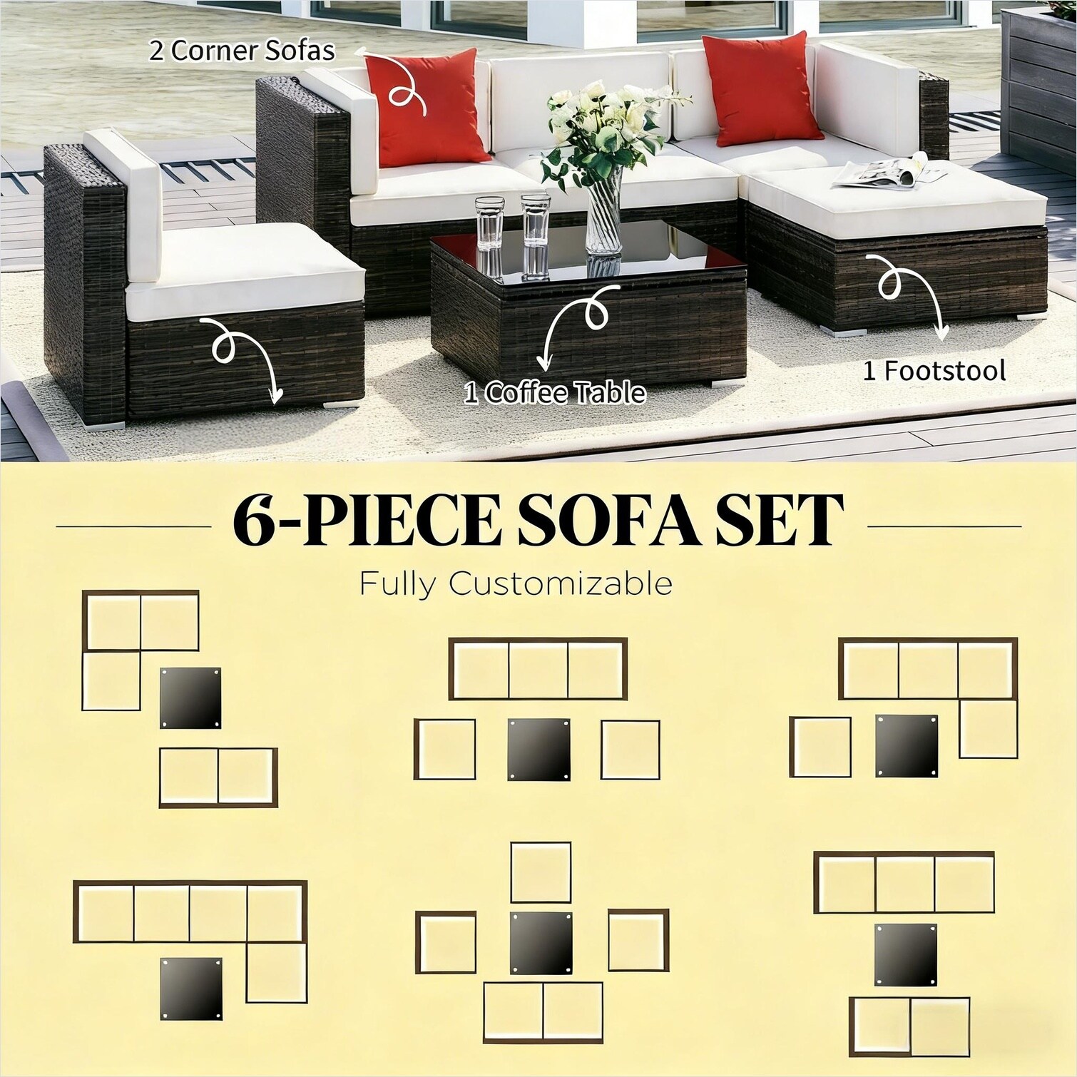 Watnature GHBP7SZXNY2Z Patio-Conversation-Sets - View #3