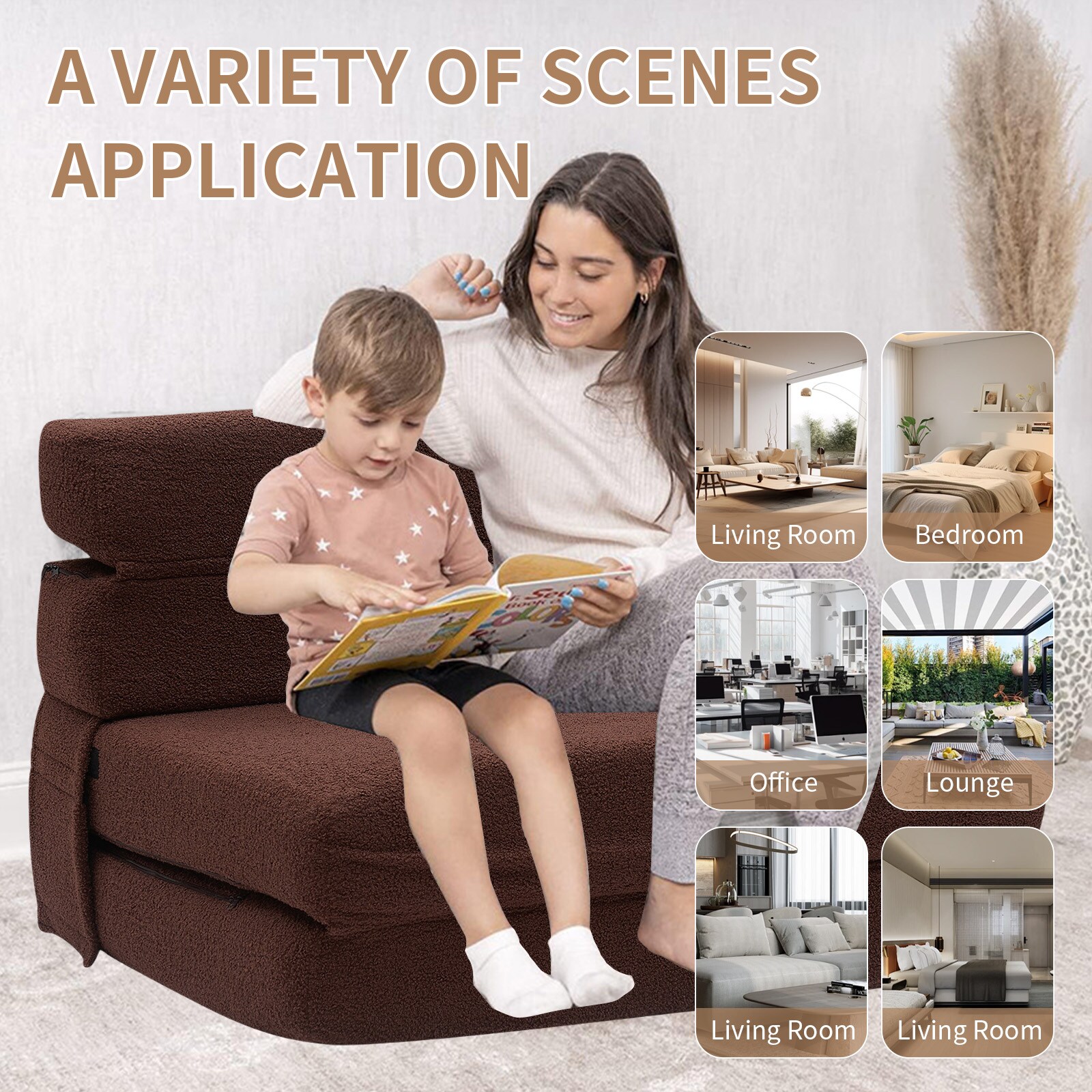 BWE A-9SOFA-02-DBRN Sofas-Loveseats - View #4