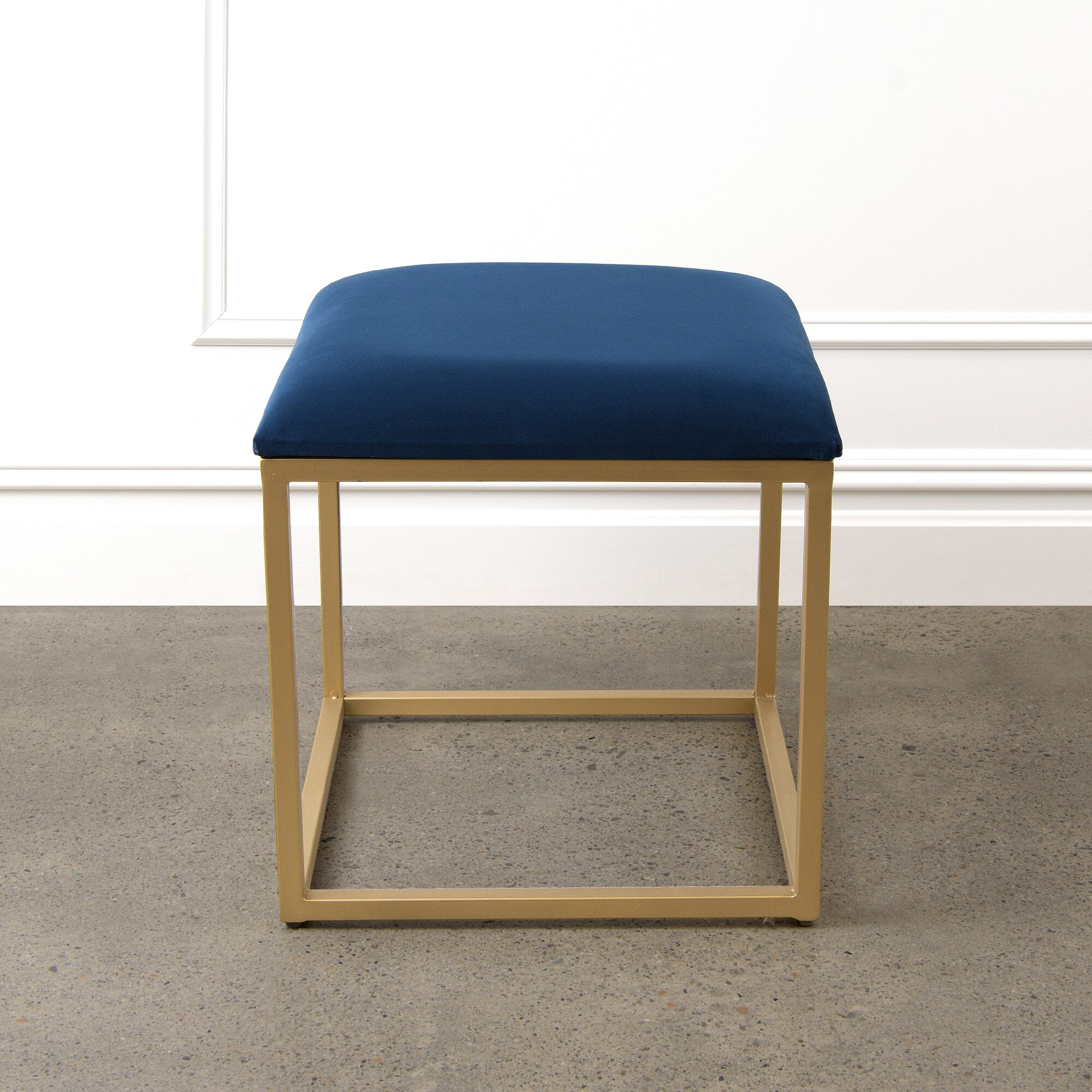 Best Home Fashion STOOL-IAW109-NAVY End-Tables - View #2