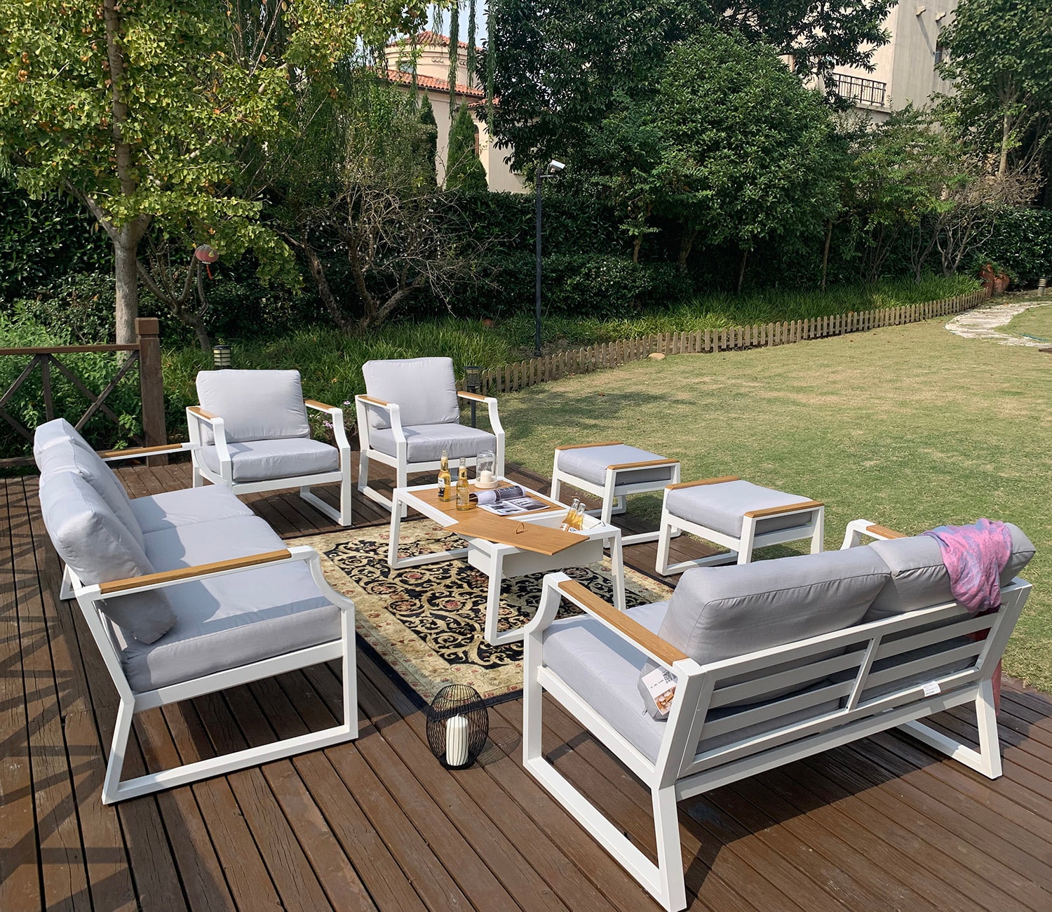 Direct Wicker DWS-2101-WT Patio-Conversation-Sets - View #2