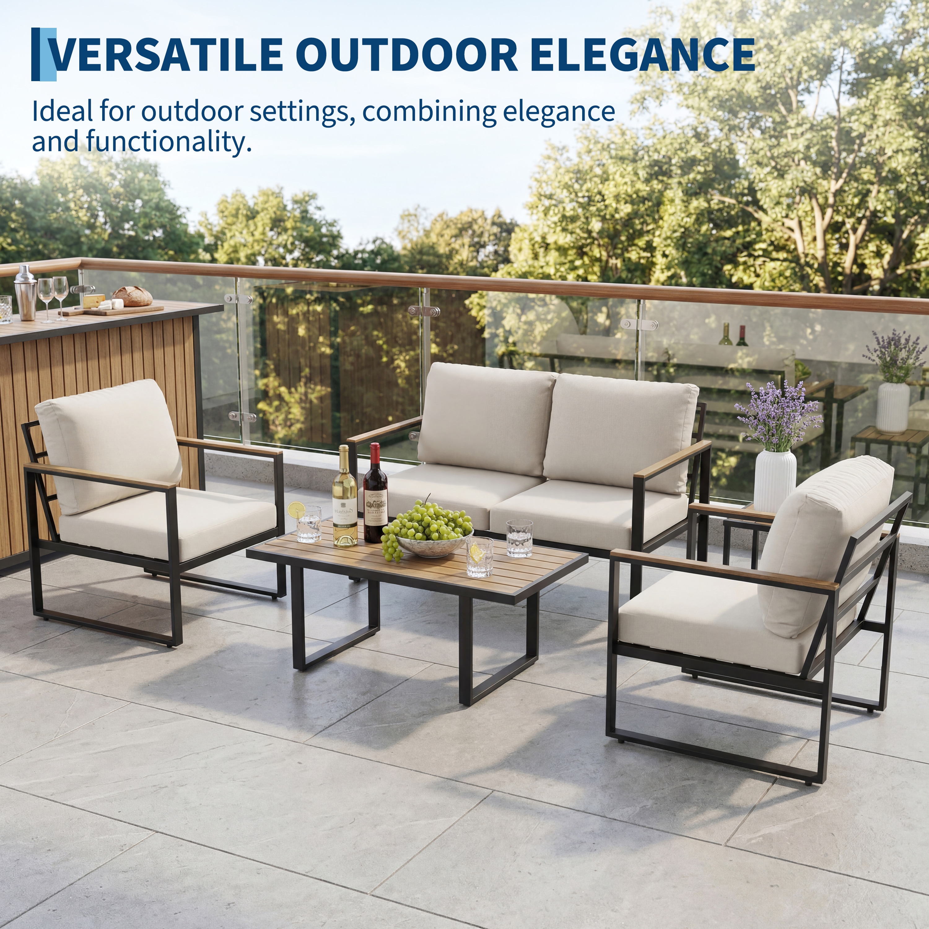 GarveeLife CLJ-NPXJZ6HGHZKG4A Patio-Conversation-Sets - View #2