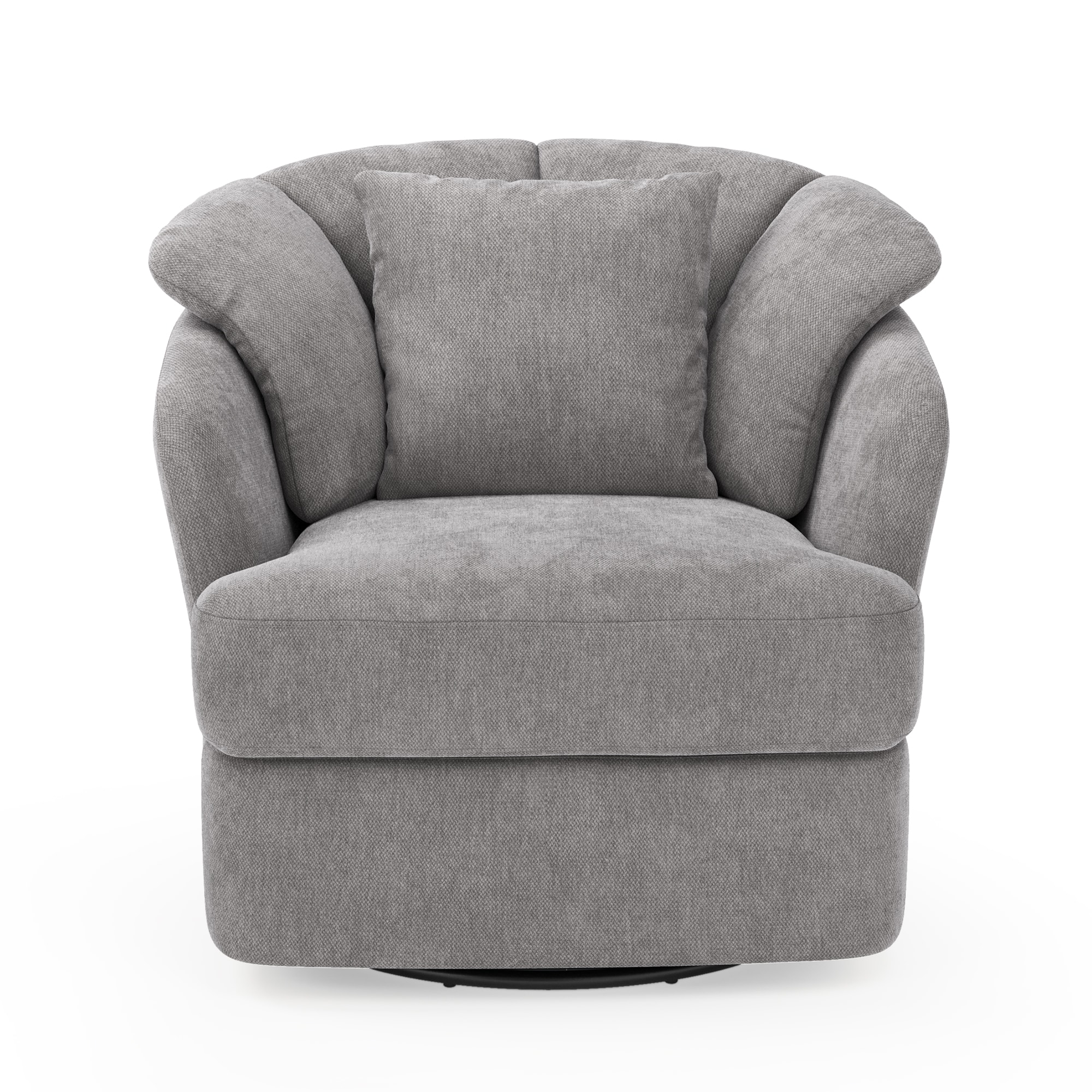 Yurevna 31.9-in W Modern Swivel Accent Armchair