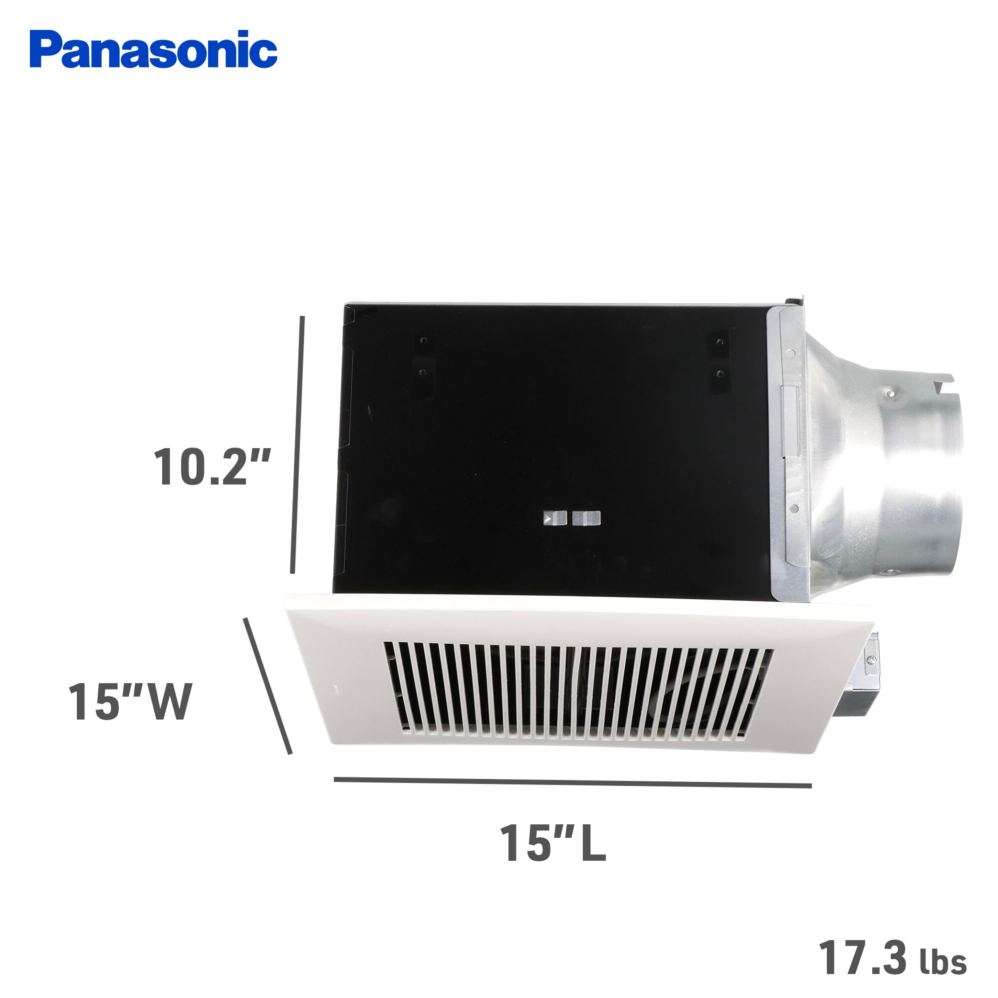 Panasonic WhisperCeiling 1.3-Sone 190-CFM White Bathroom Fan 