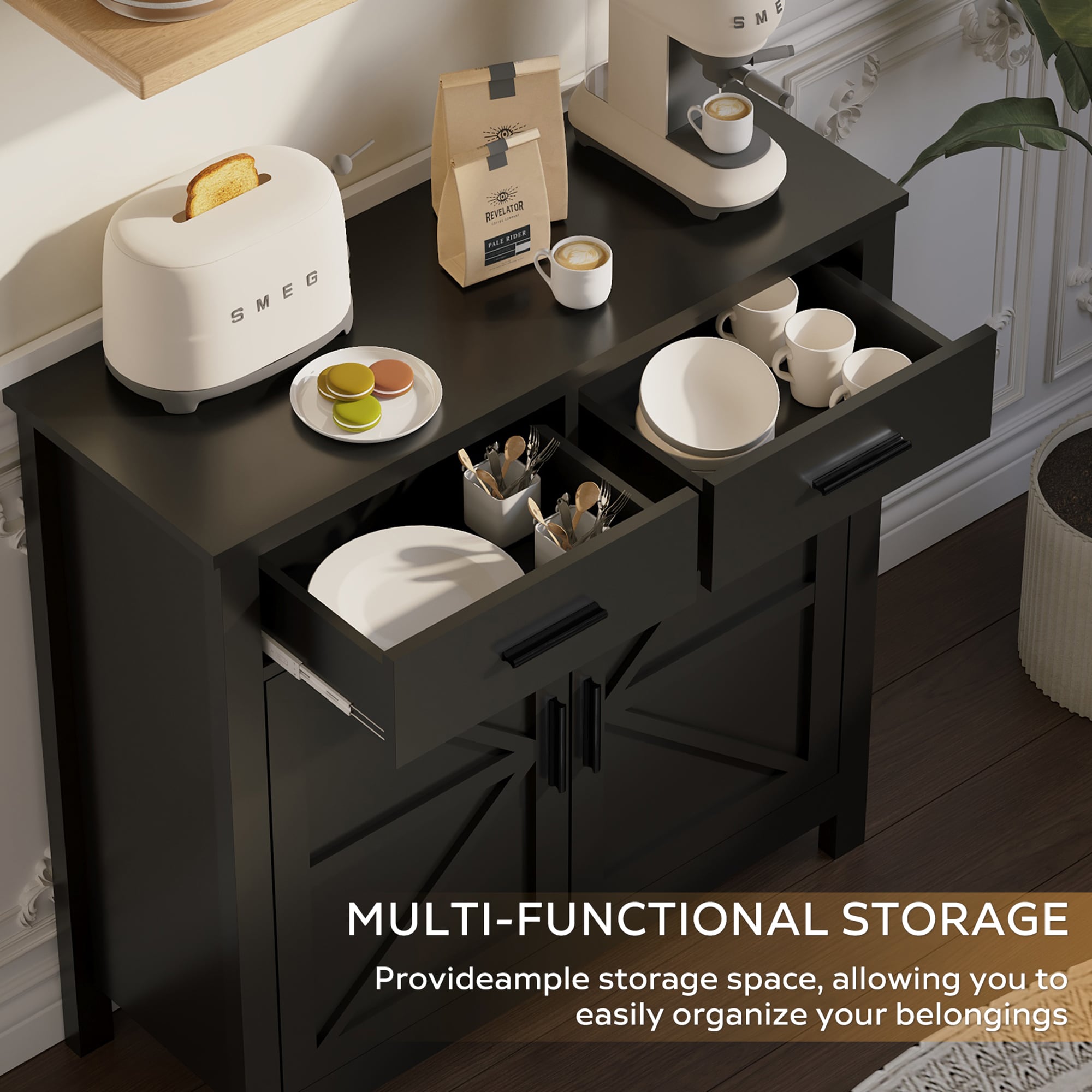 Clihome ZB-PH5124-2-CREAM Dining-Kitchen-Storarge - View #5