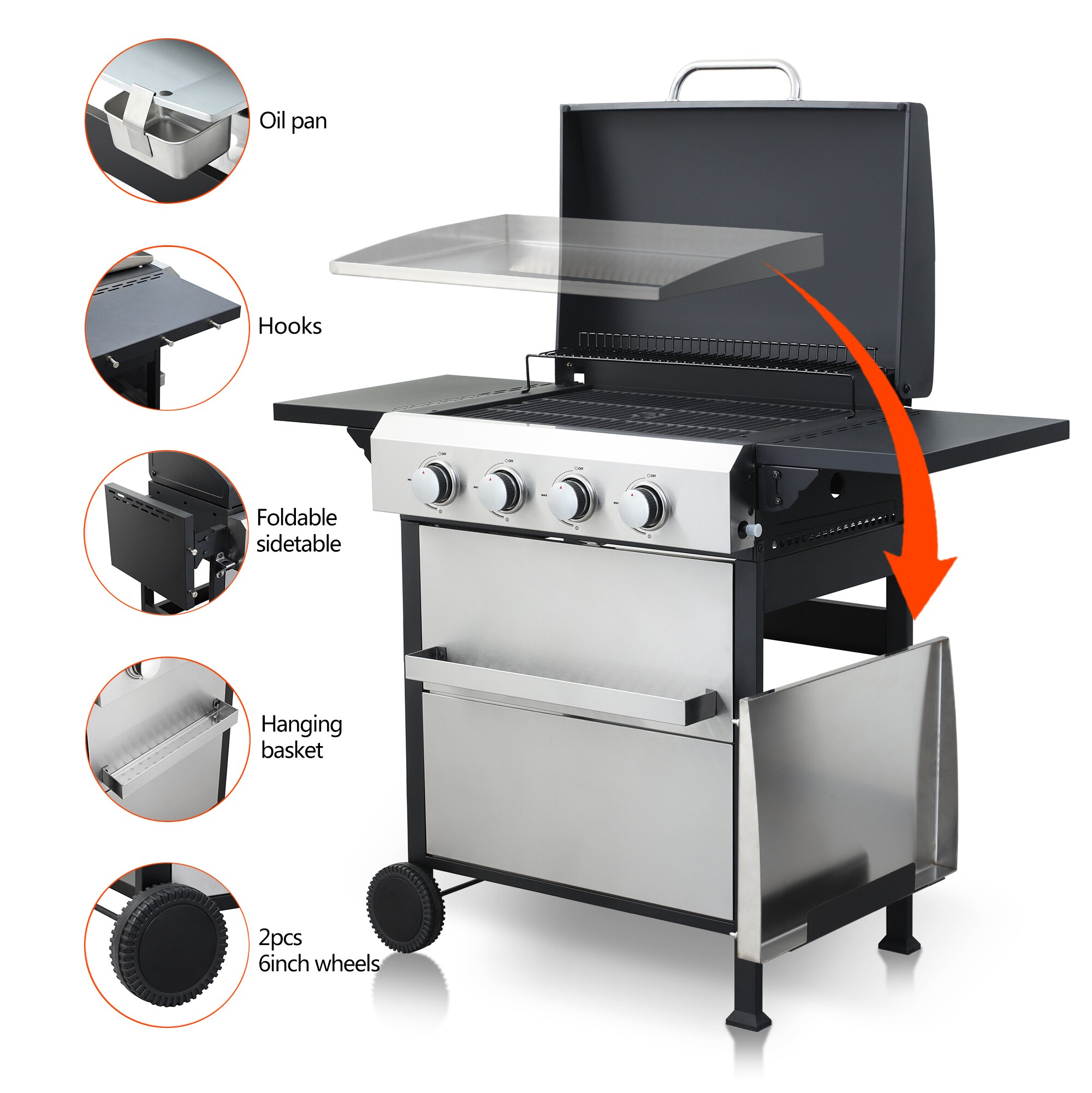 Wooakway FXLS0604-512Z209 Gas-Grill - View #3