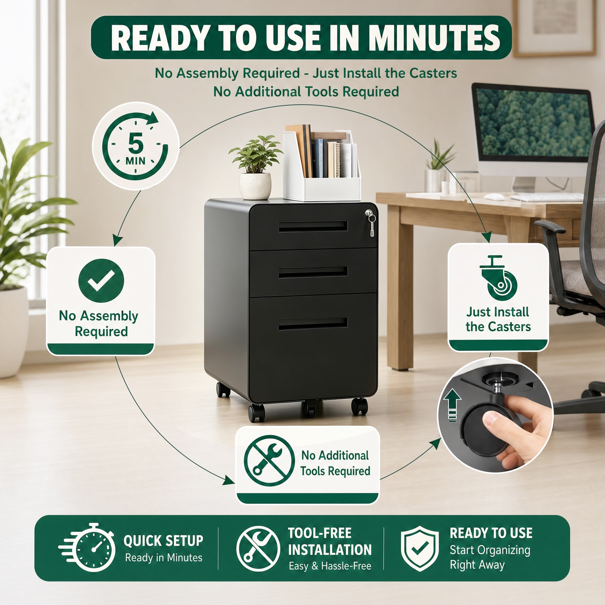 HyperDrop Cart W-T2398P544585 Filing-Cabinets - View #5
