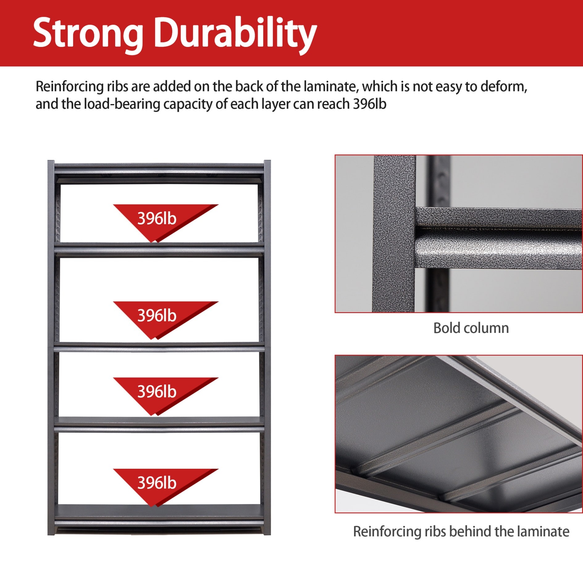 Siavonce XH22750 Free-Standing-Shelving - View #6
