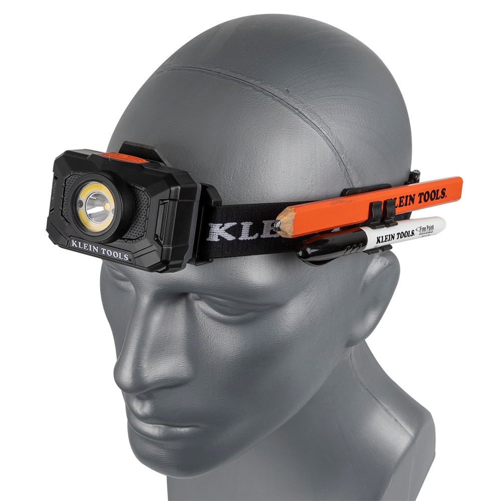 Klein Tools 800-Lumen LED Rechargeable Headlamp (Battery Included) in the  Headlamps department at