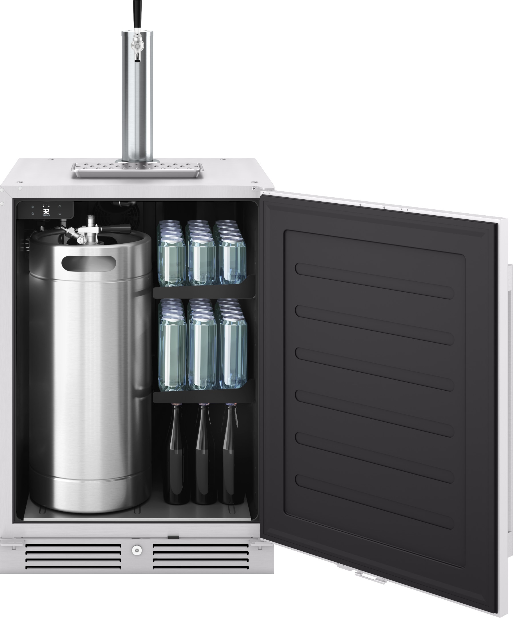 Zephyr Tapless Half-barrel Keg Stainless Steel Digital Built