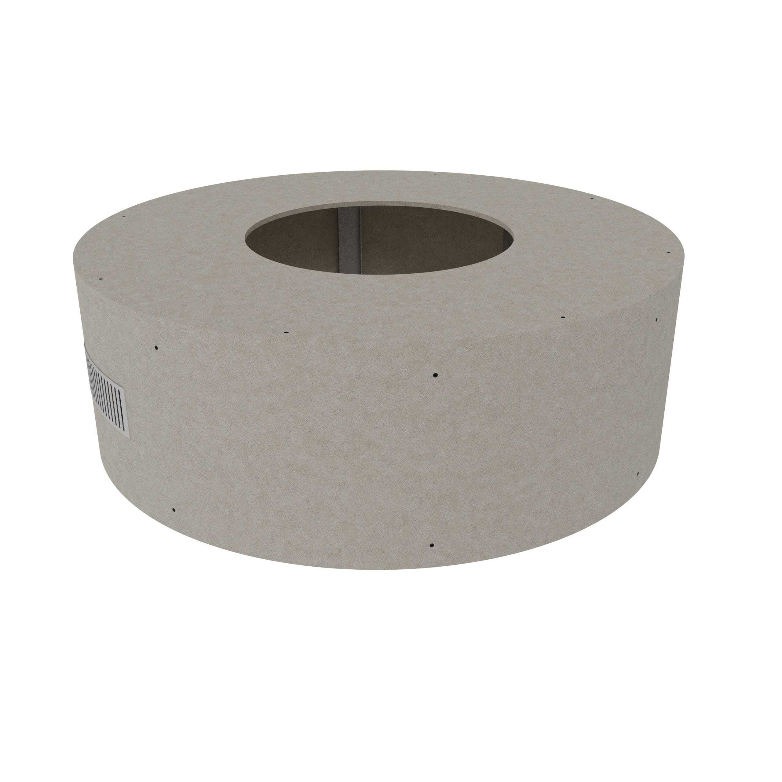 IBD Outdoor Rooms 40-2060 Ready-to-finish 60-in L x 60-in W x 18-in H Gray Concrete Fire Pit Kit