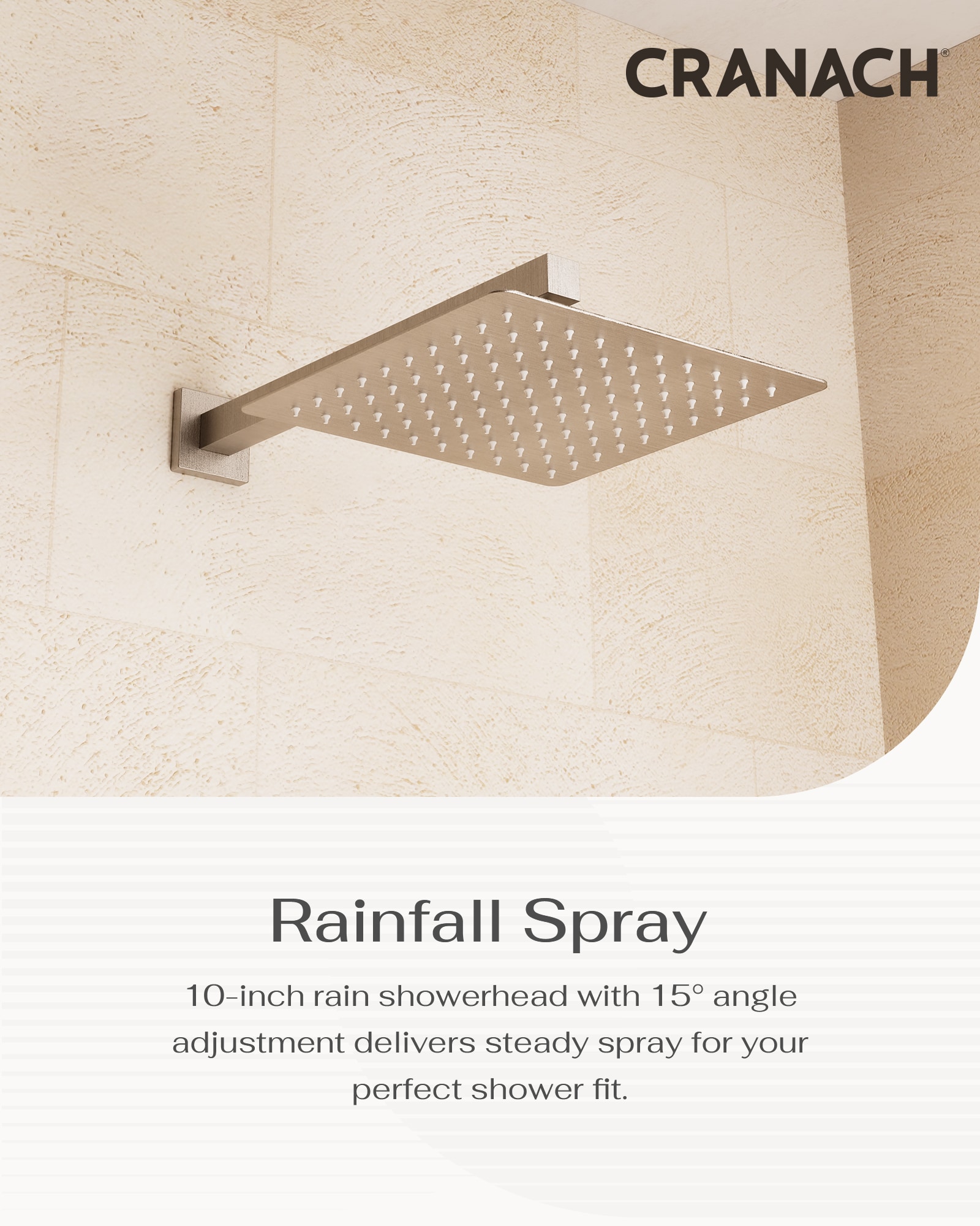 CRANACH C04.CR02.BN Showerhead-Bar-Panels - View #4