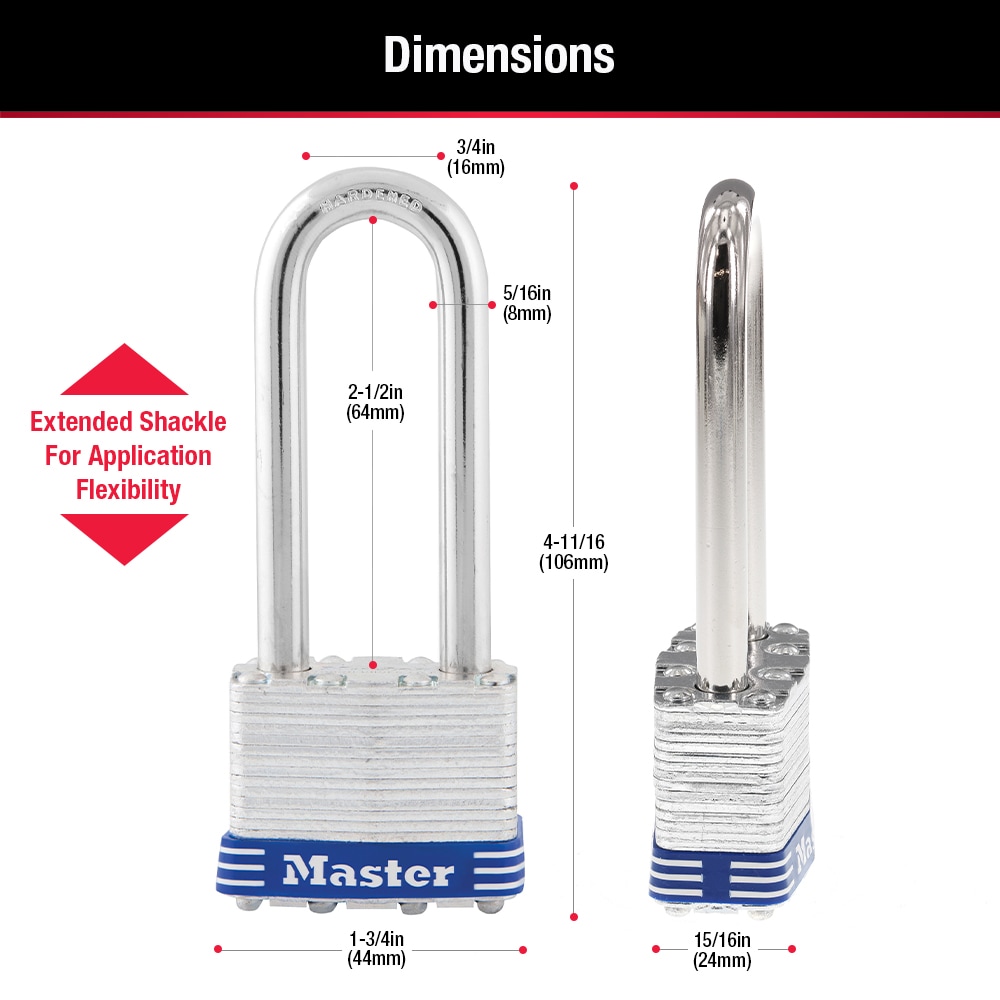 Master Lock 1TRILJ Padlocks-Locks-Cables - View #6