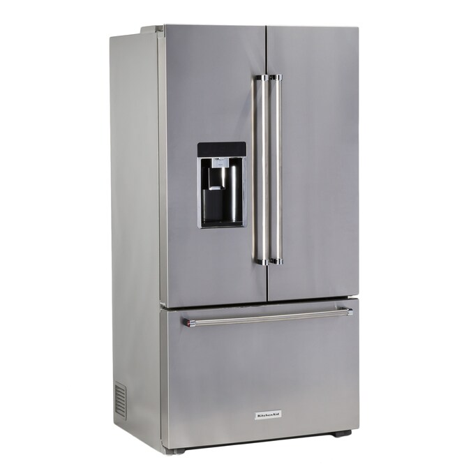 KitchenAid 23.8-cu ft Counter-Depth French Door Refrigerator with Ice ...