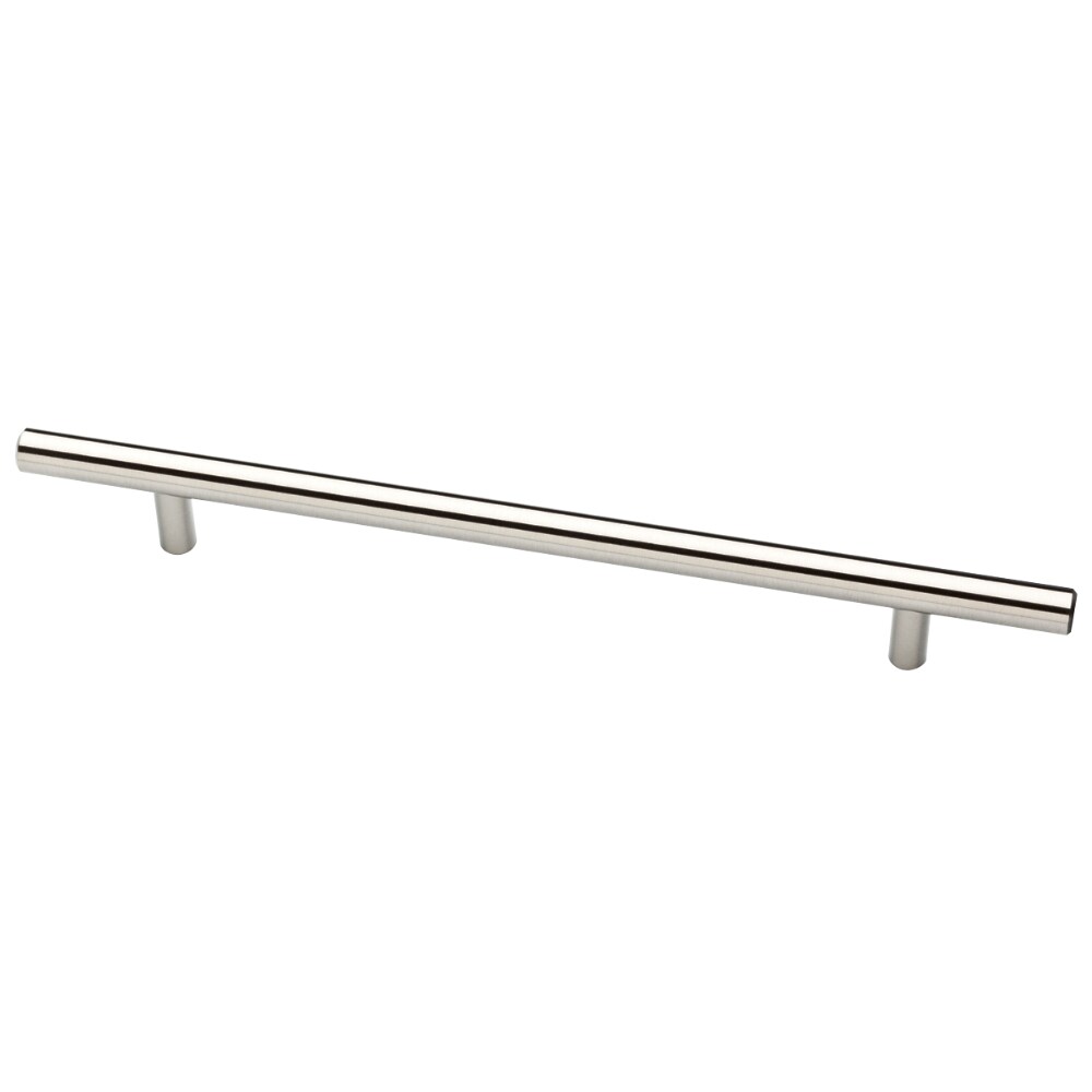 Brushed Steel Modern Bar Cabinet Pulls with Mounting Hardware